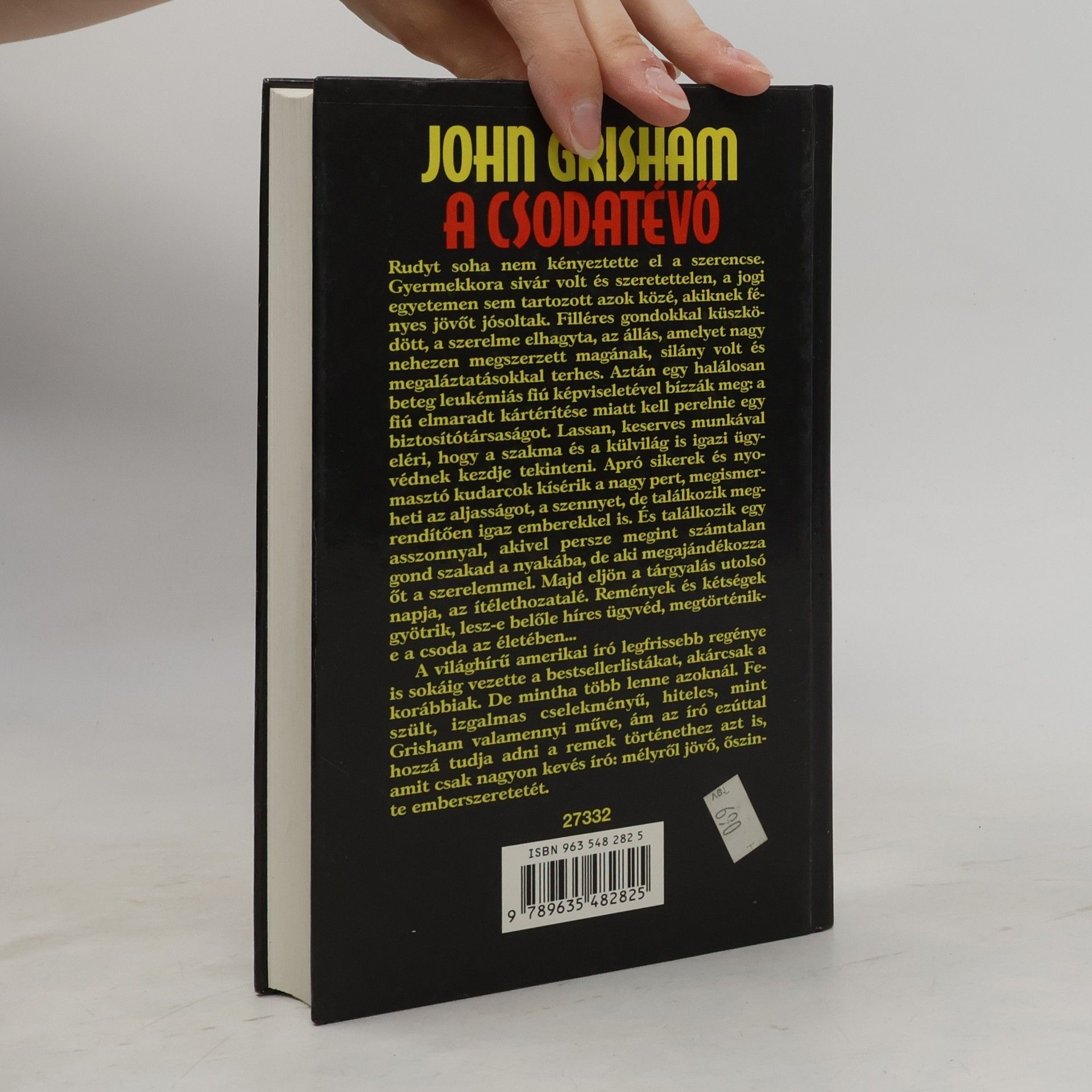 John Grisham A Csodatévő