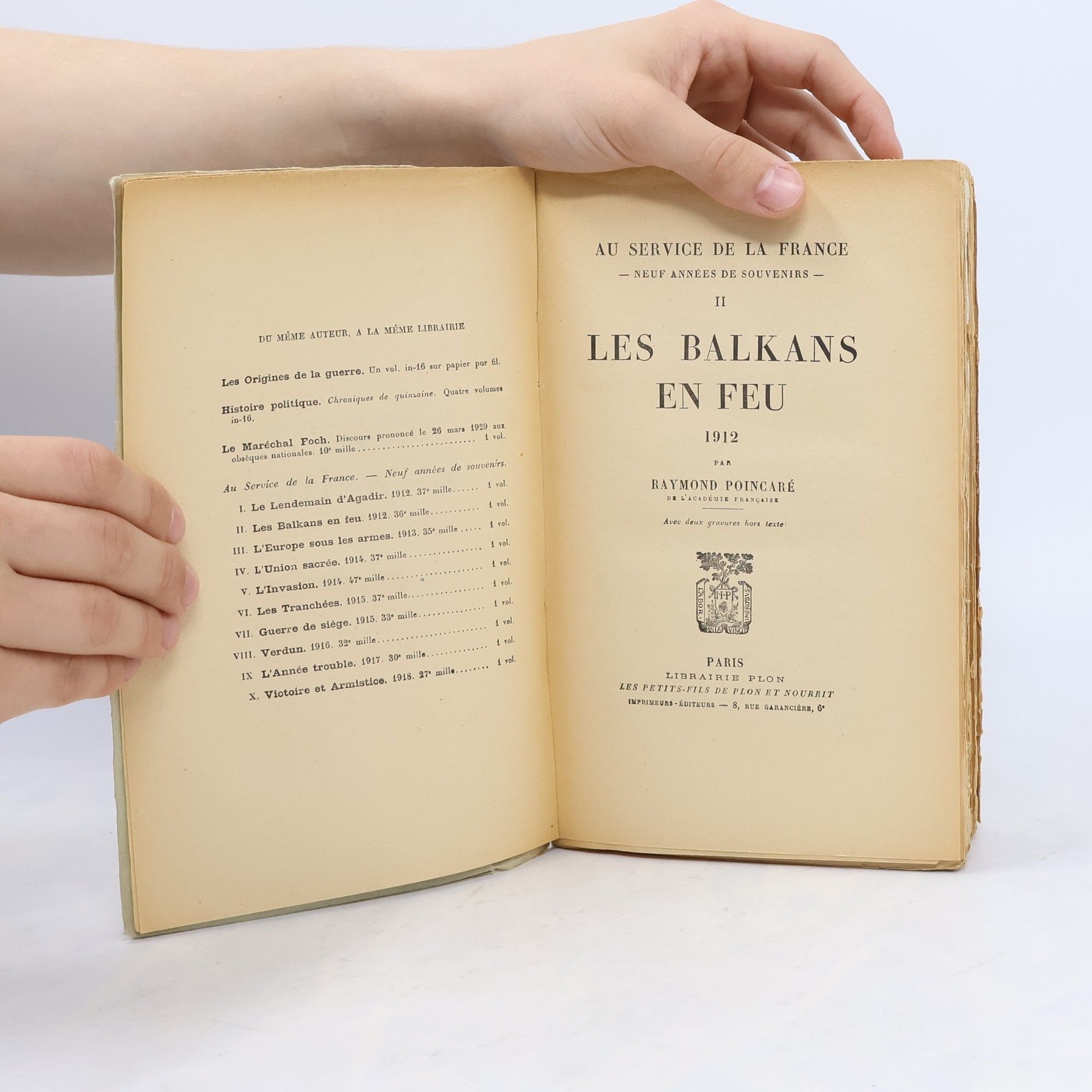 Raymond Poincaré Les balkans en feu