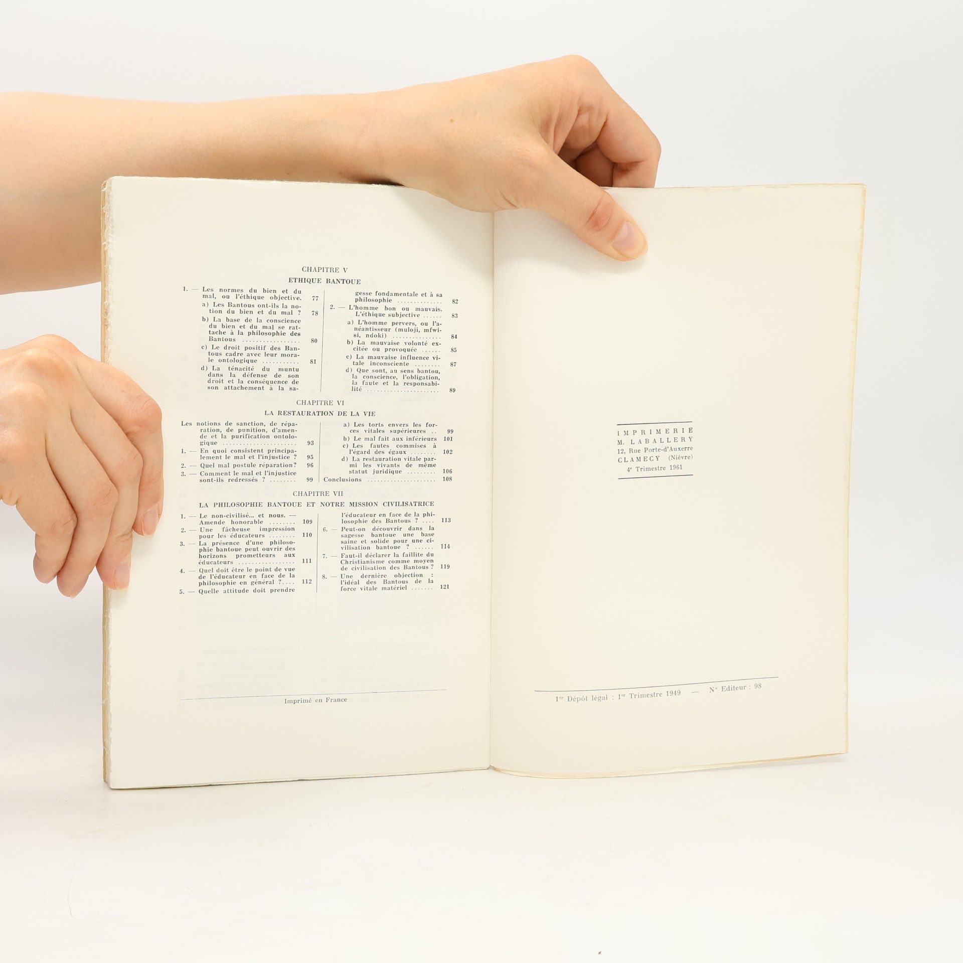 A. Rubbens La philosophie bantoue