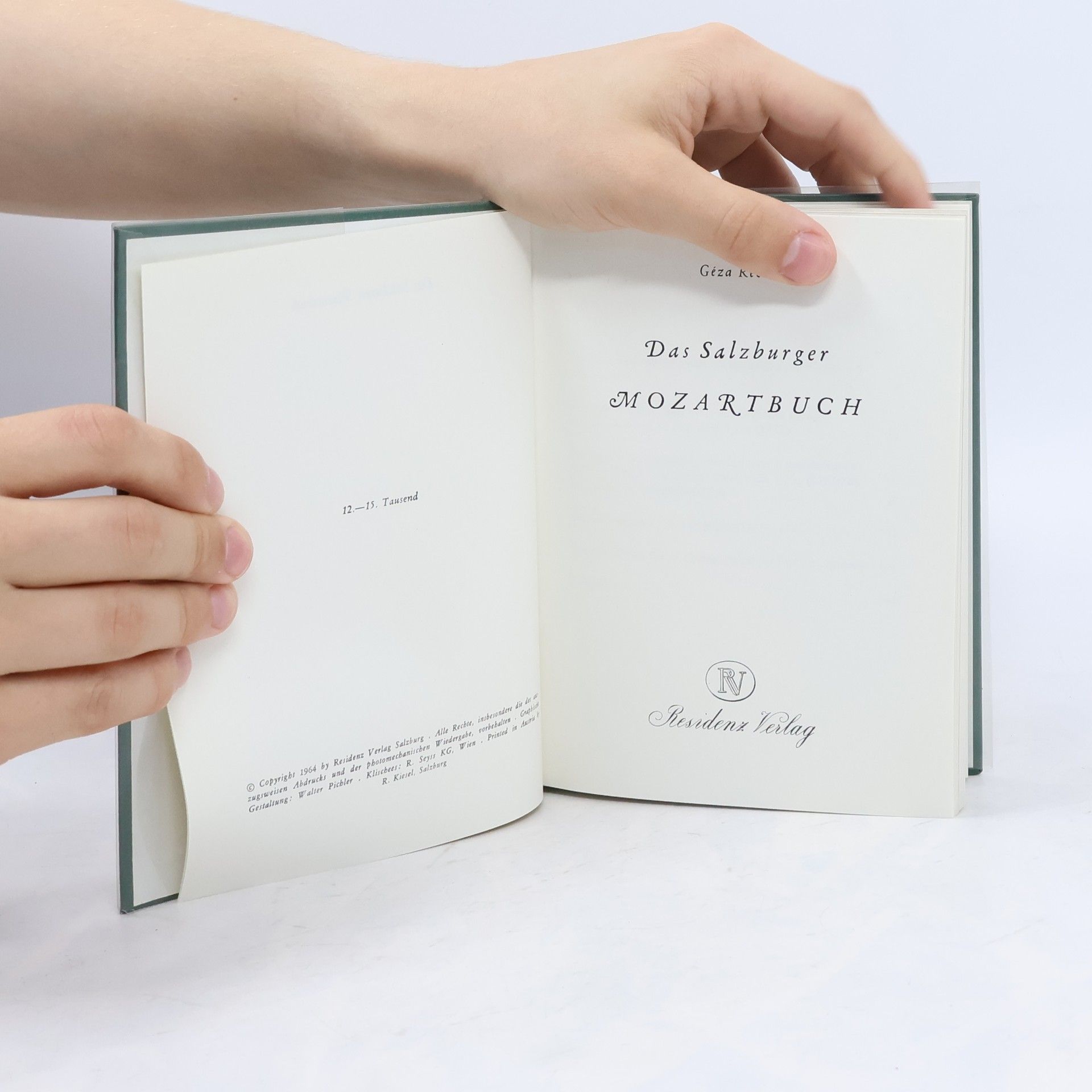 Géza Rech Das Salzburger Mozartbuch