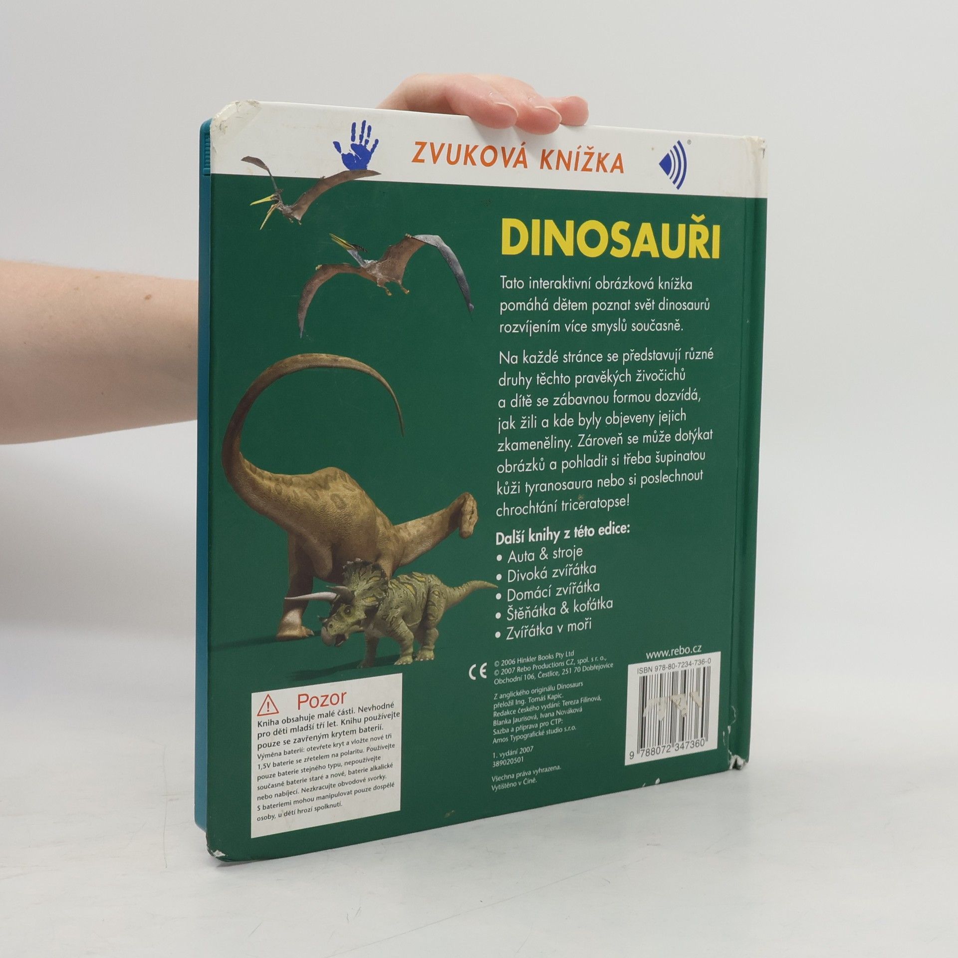 Tomáš Kapic Dinosauři. Zvuková knížka