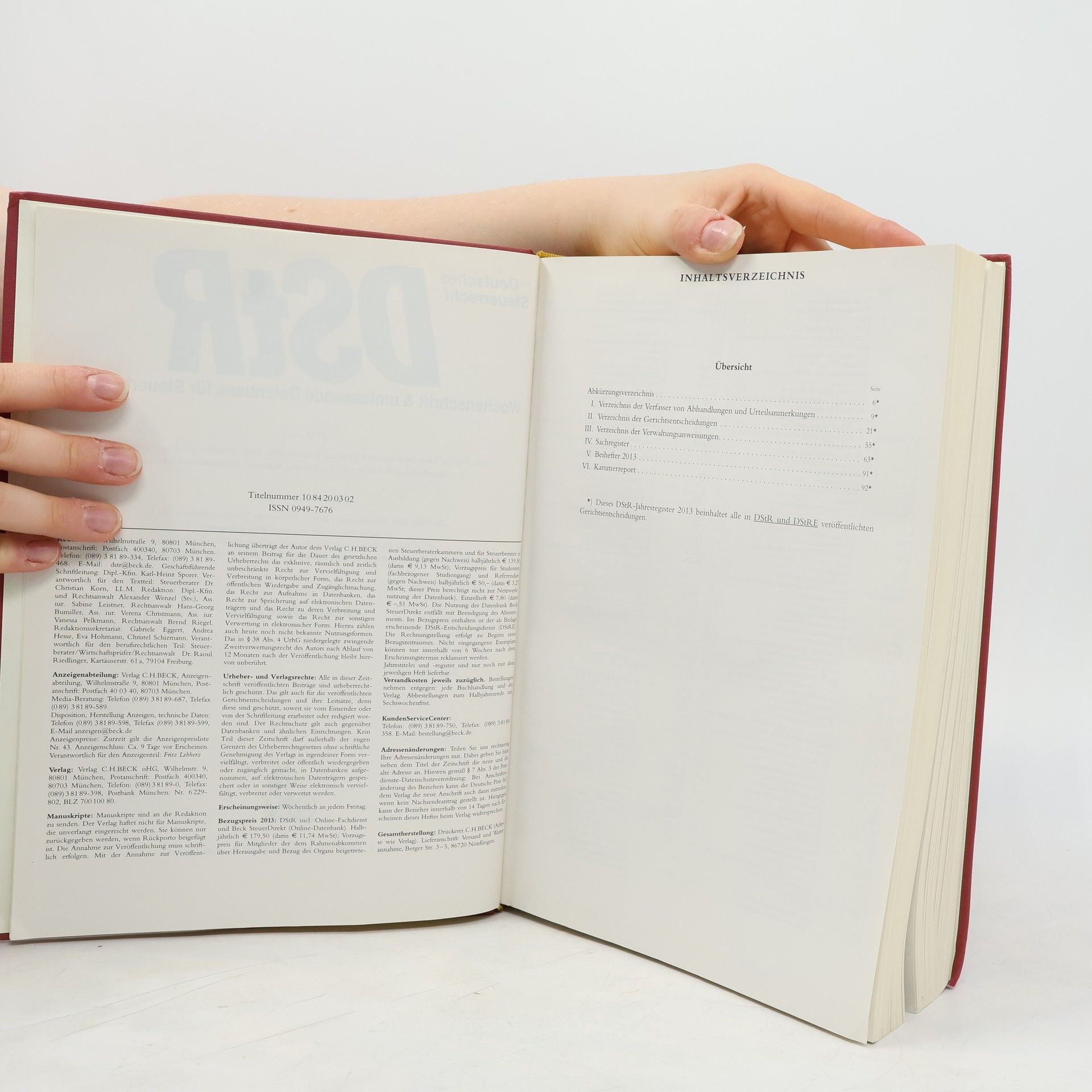 Autorenkollektiv Deutsches Steuerrecht 2013/II
