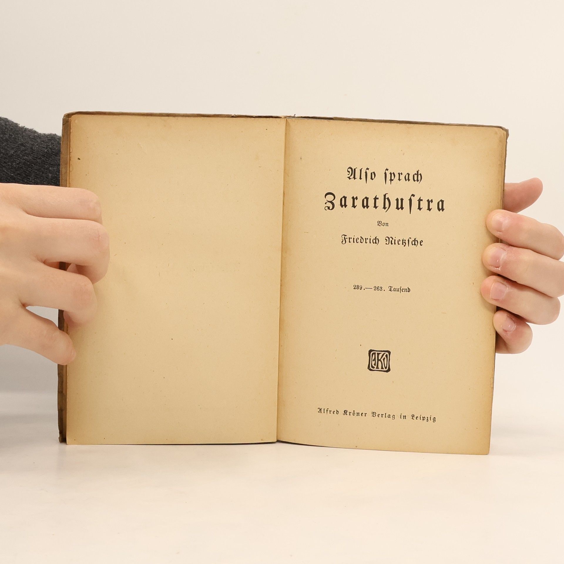 Friedrich Nietzsche Also sprach Zarathustra