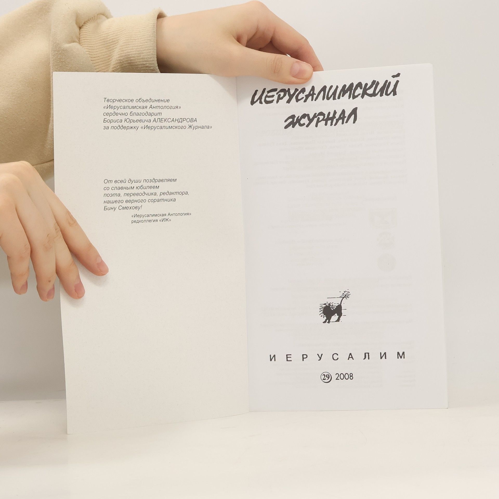 Autorenkollektiv Иерусалимский журнал 29/2008