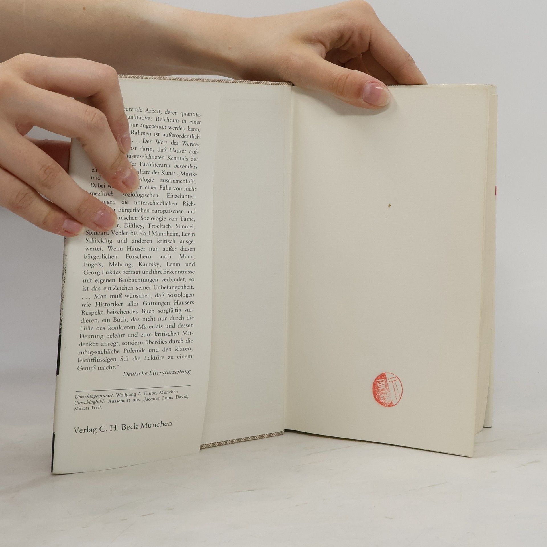 Arnold Hauser Sozialgeschichte der Kunst und Literatur