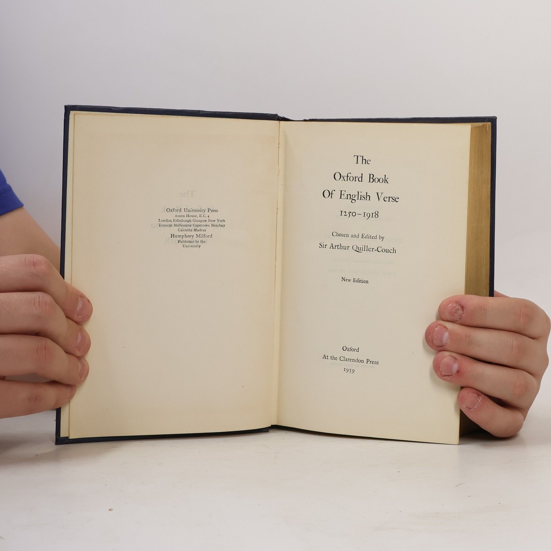 Arthur Quiller-Couch The Oxford Book of English Verse 1250-1918