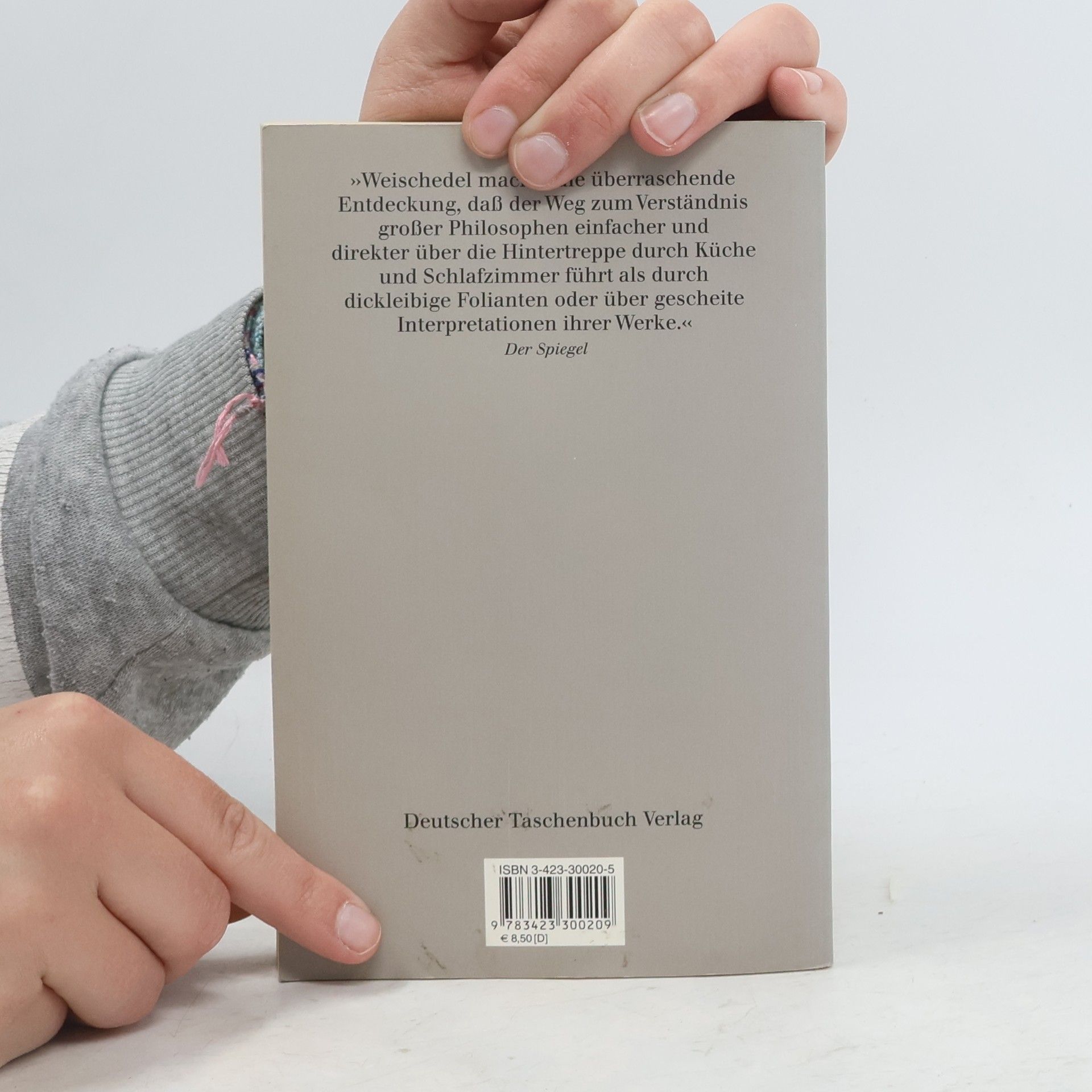 Weischedel Wilhelm Die philosophische Hintertreppe