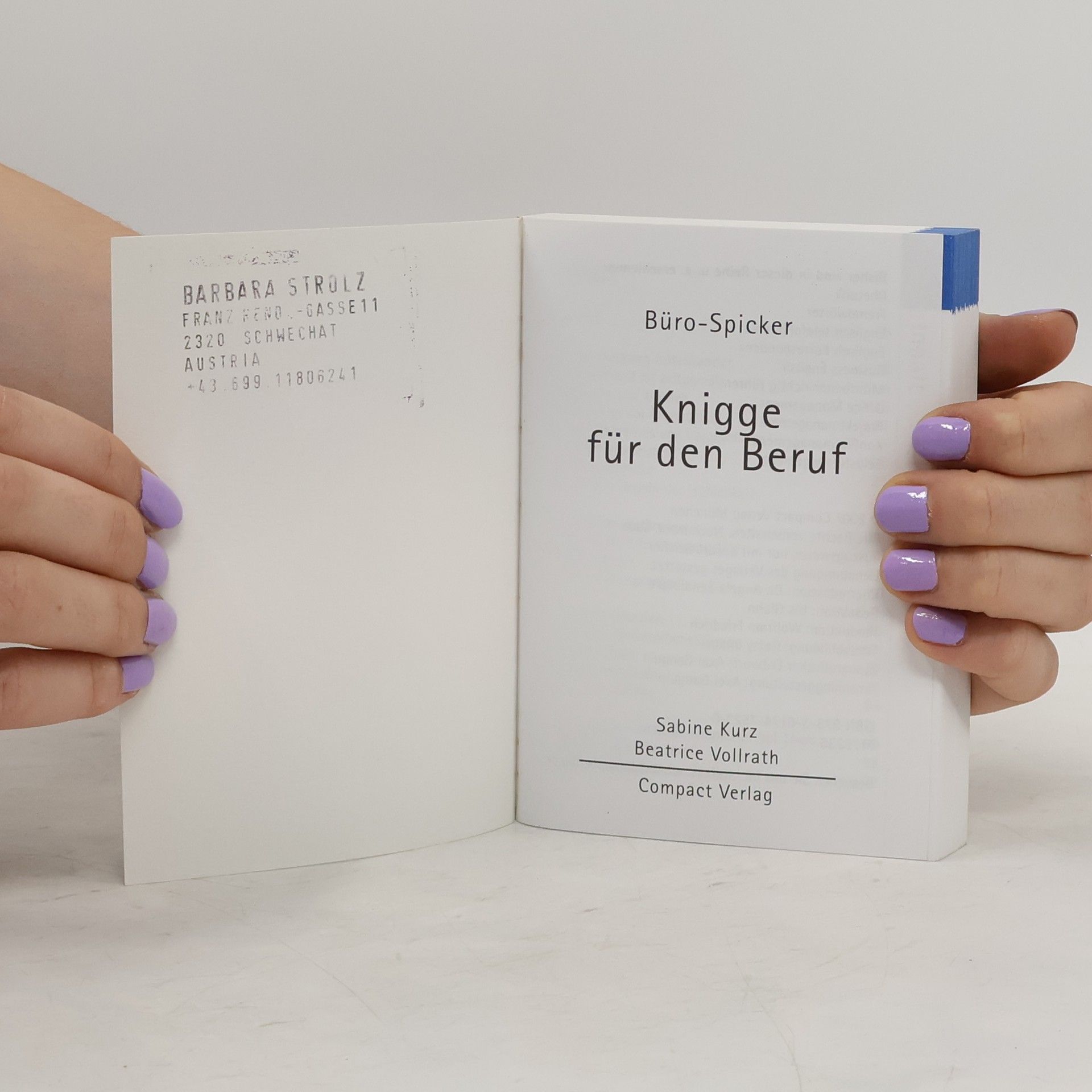 Sabine Kurz Knigge für den Beruf