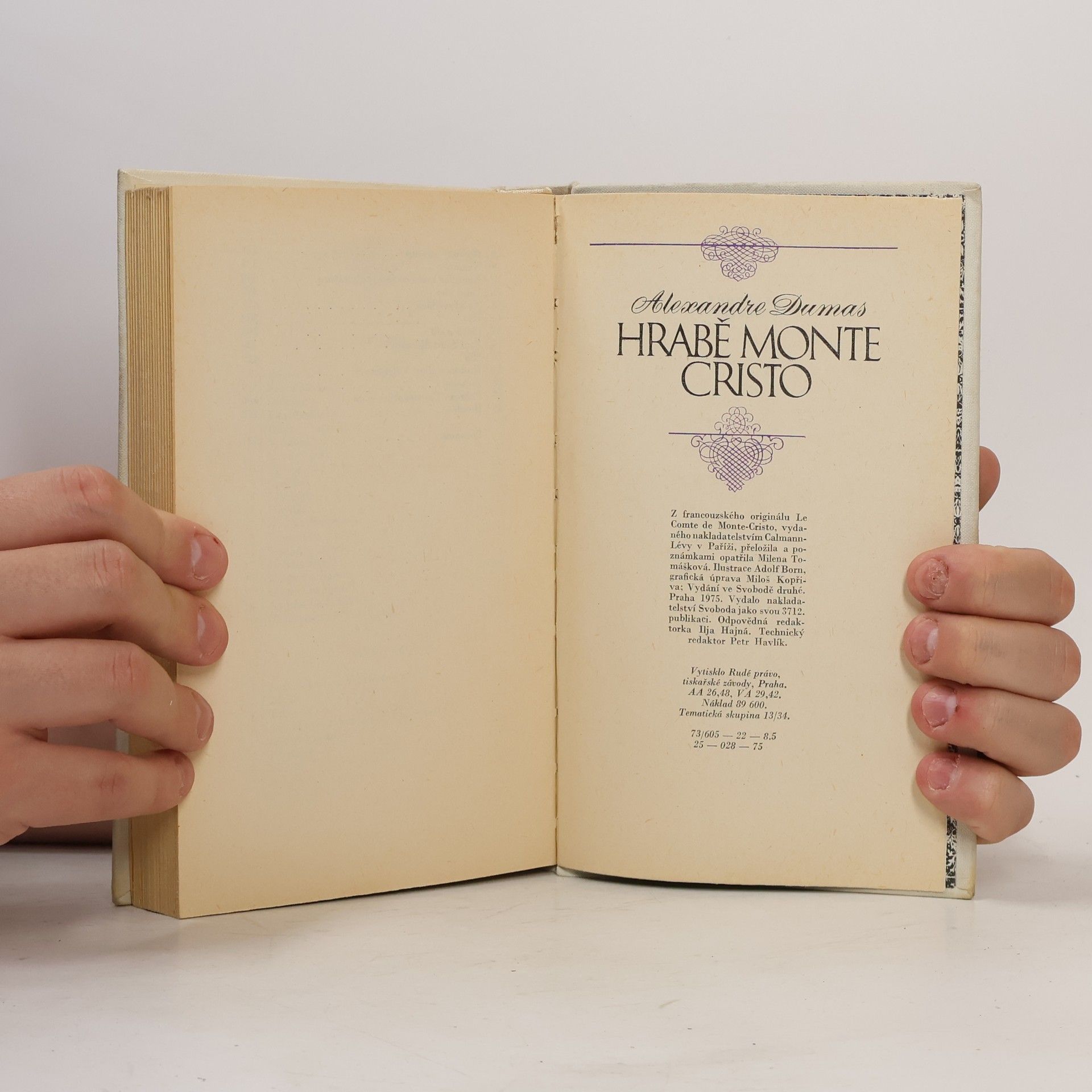 Alexandre Dumas der Ältere Hrabě Monte Christo 3-4.