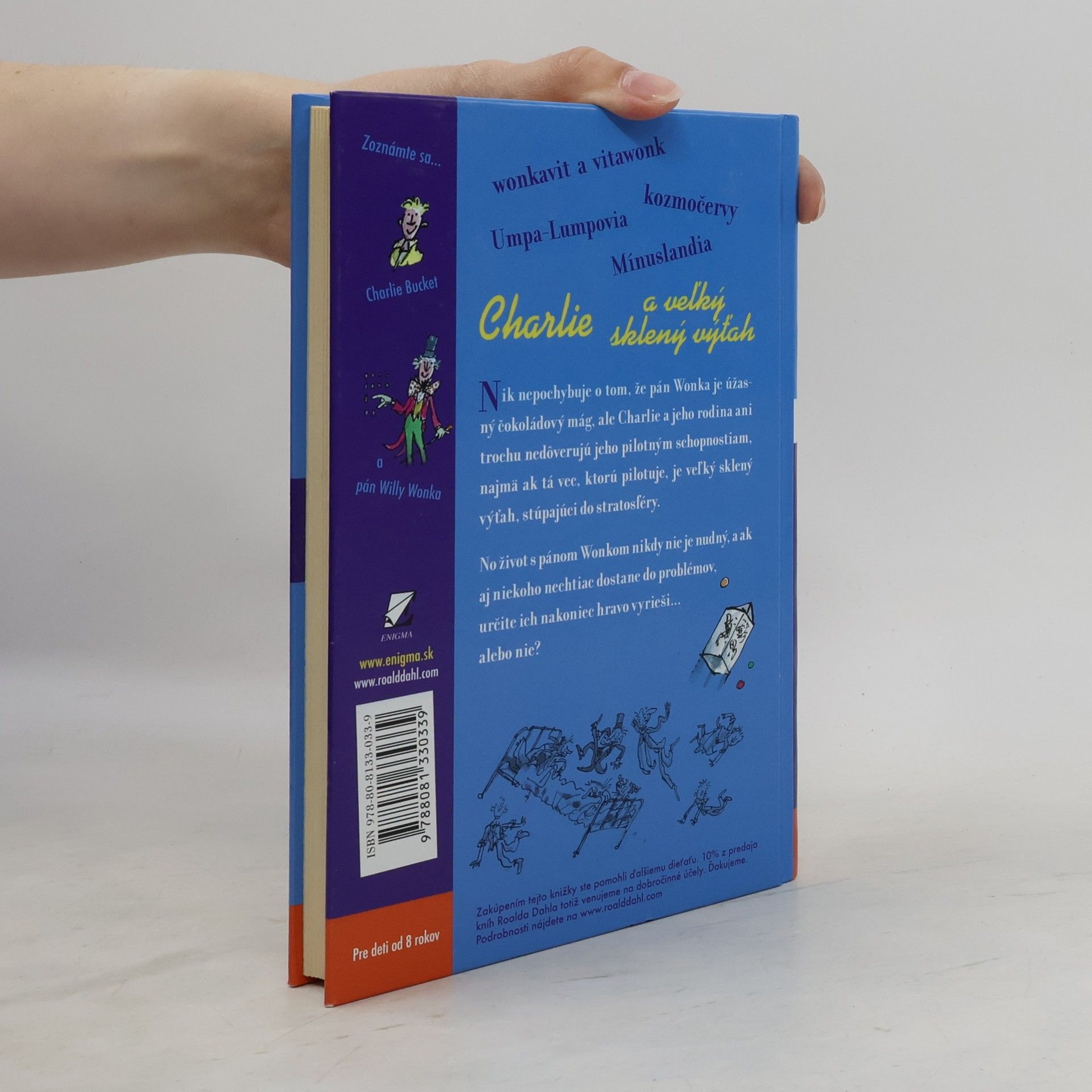Roald Dahl Charlie a veľký sklený výťah