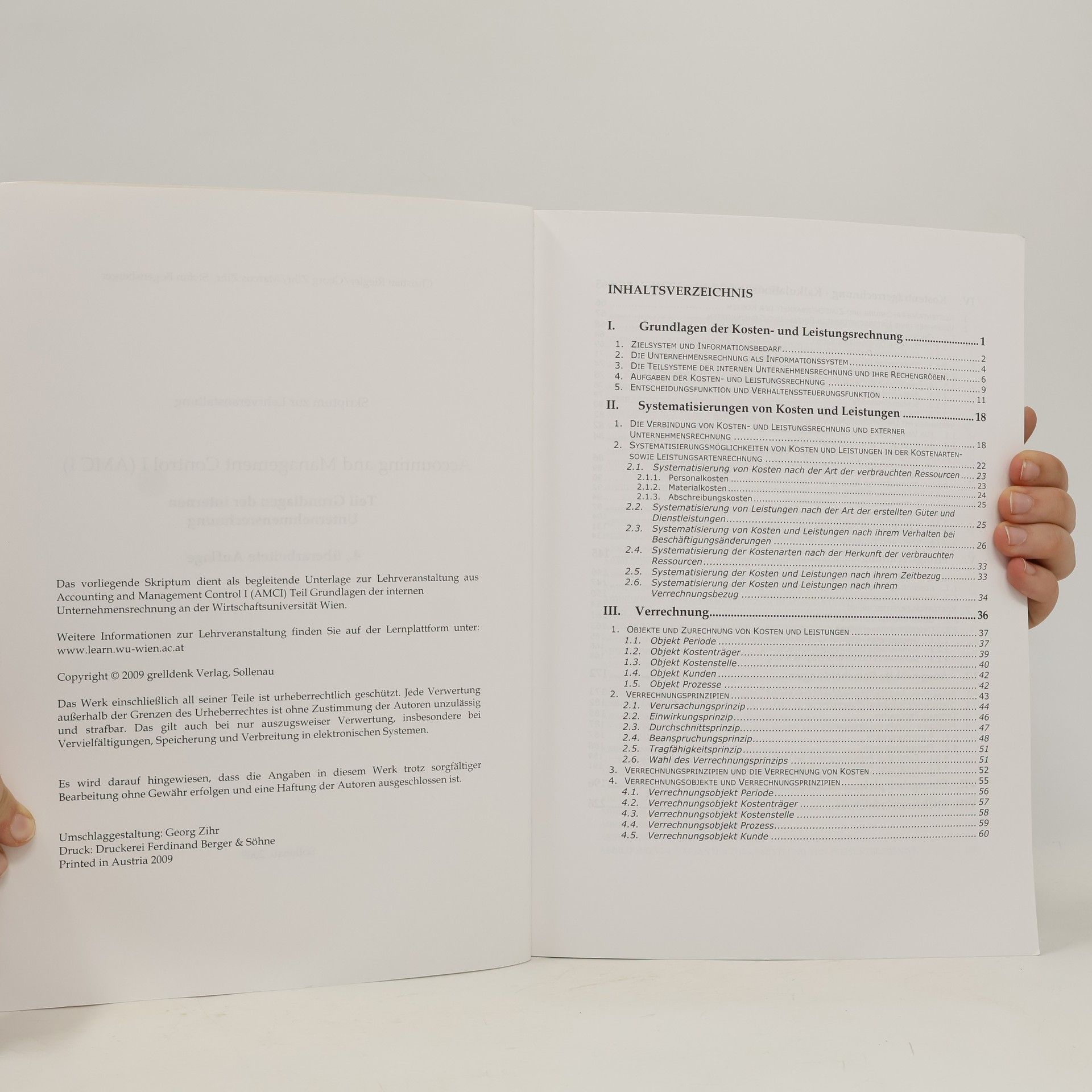 Georg Zihr Accounting and Management Control I