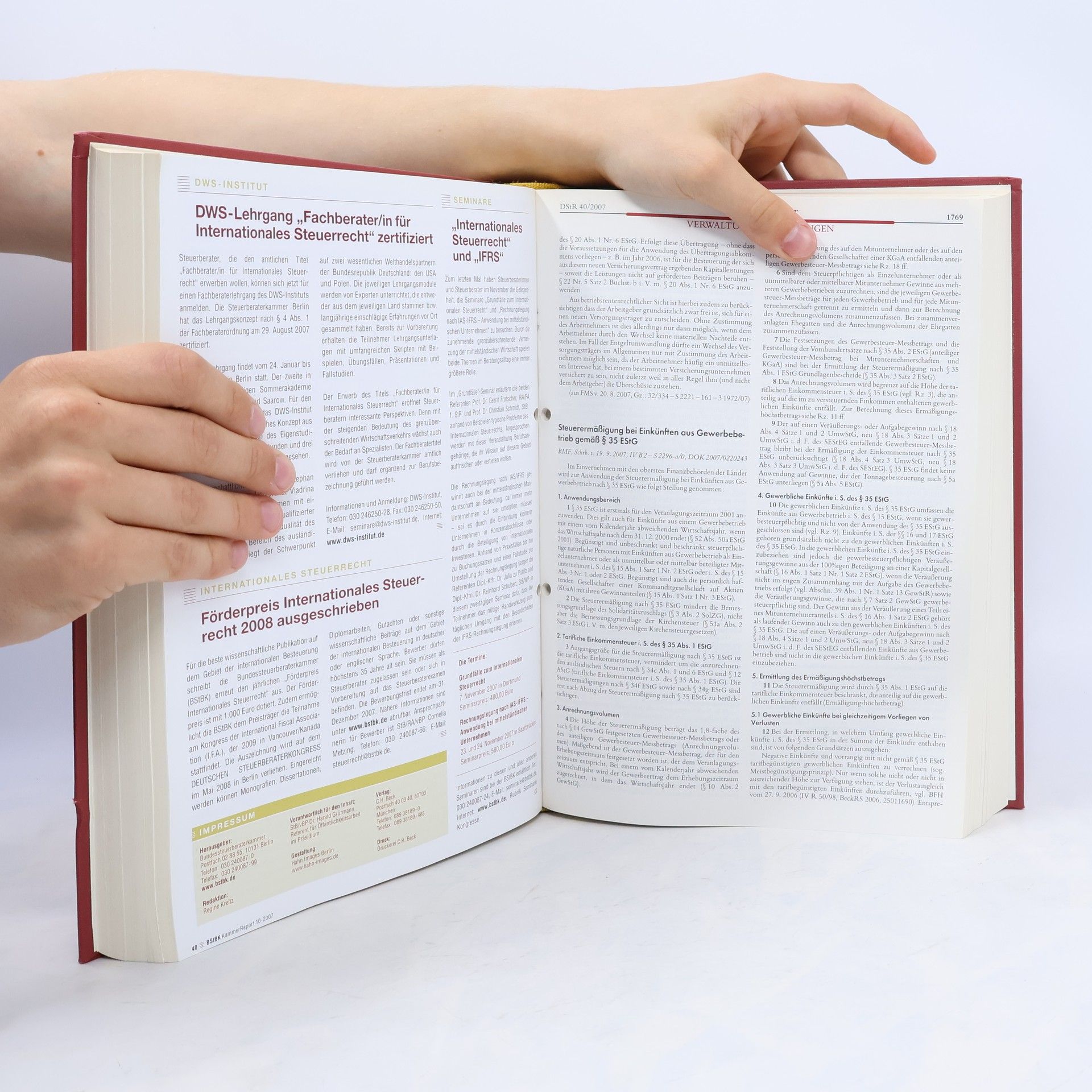 Autorenkollektiv Deutsches Steuerrecht. 2007/II
