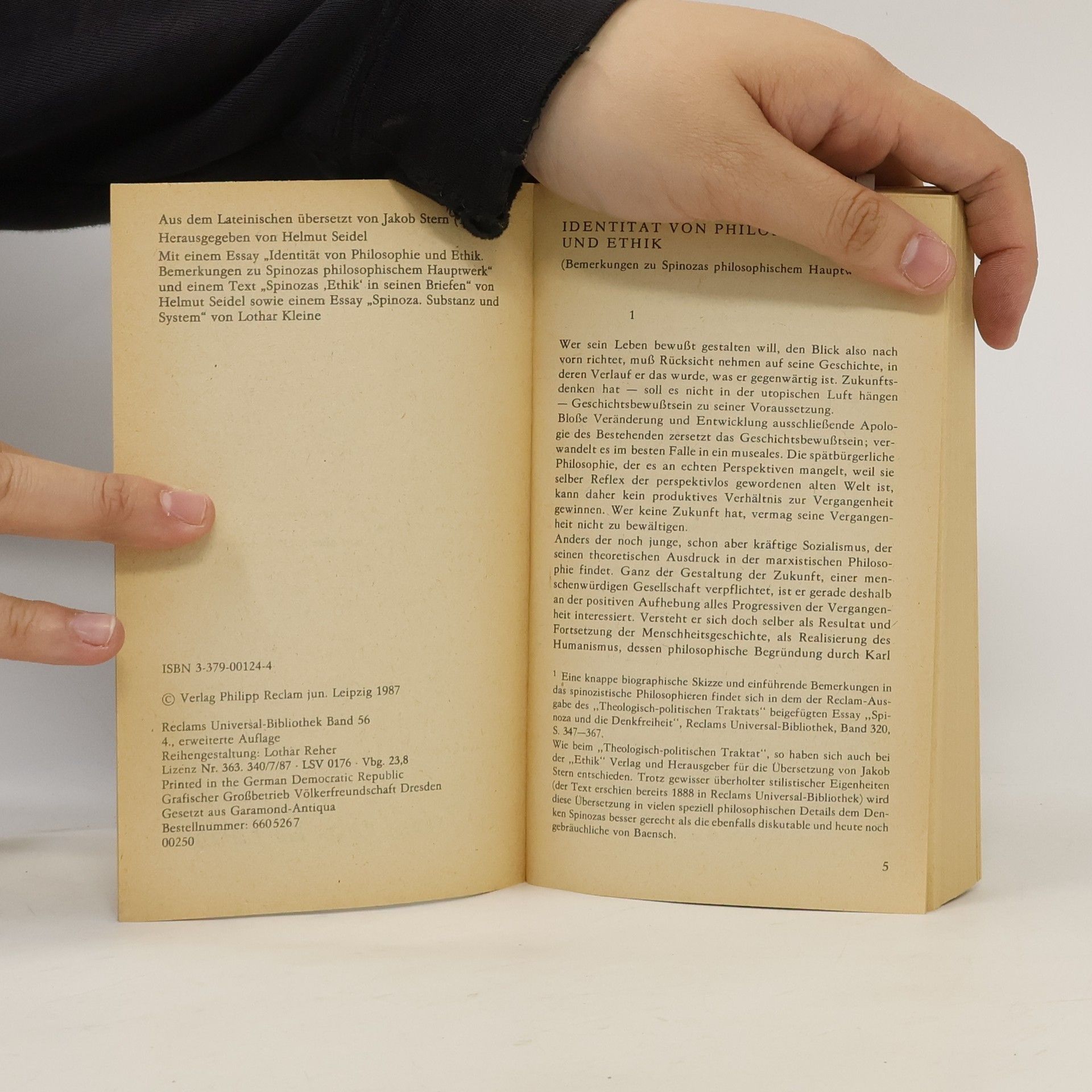 Baruch Spinoza Universal Bibliothek - 56: Ethik