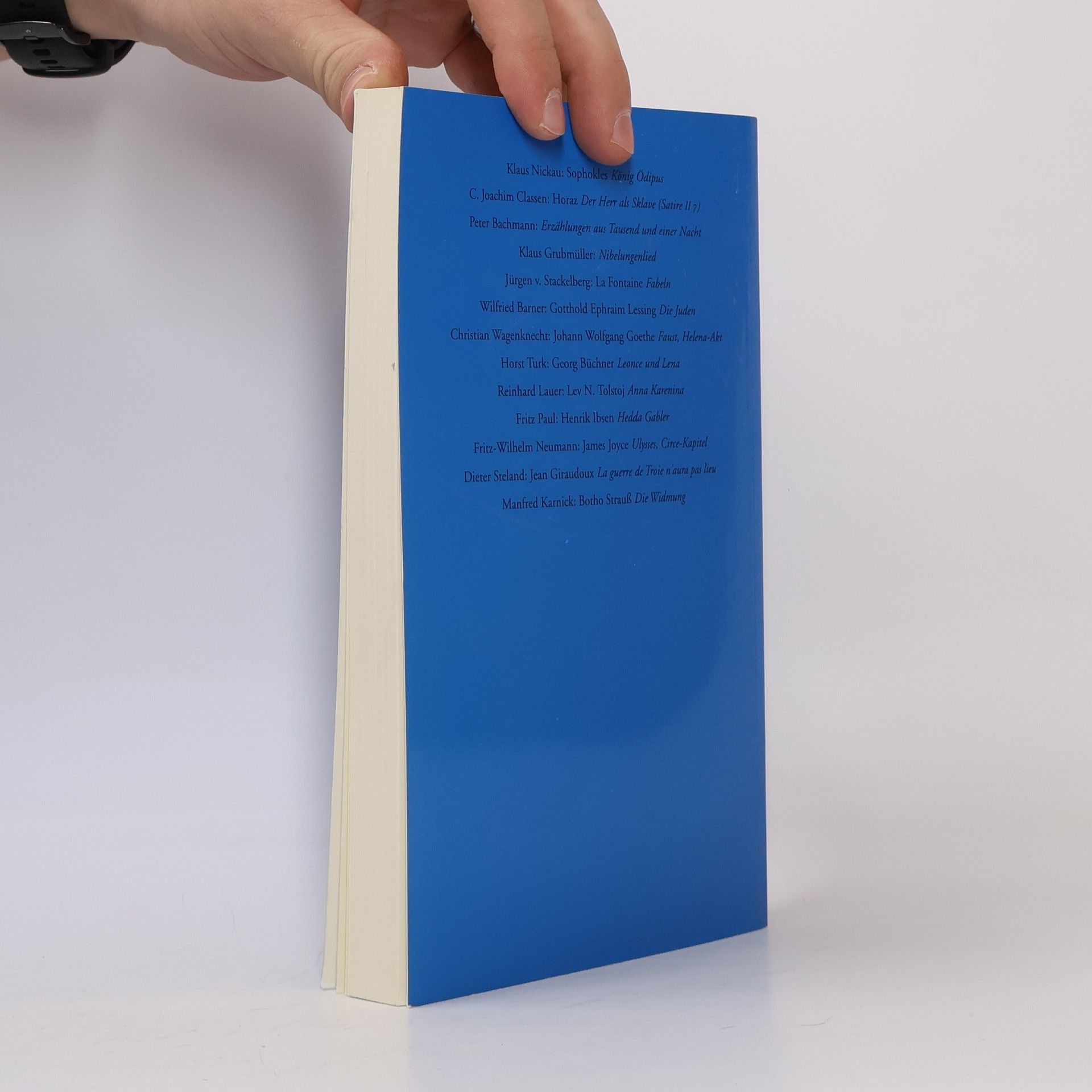 Wilfried Barner Ein Text und ein Leser