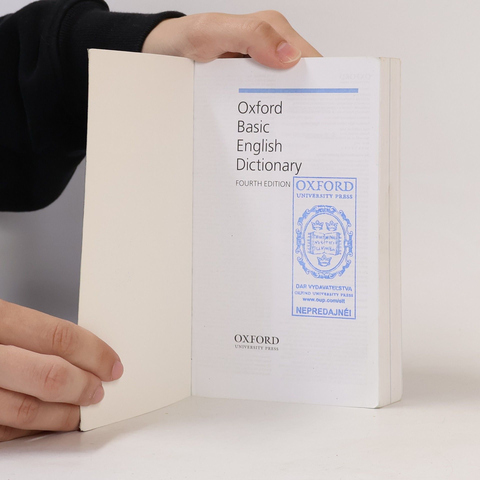 Daniel King Oxford Basic English Dictionary 4th Edition