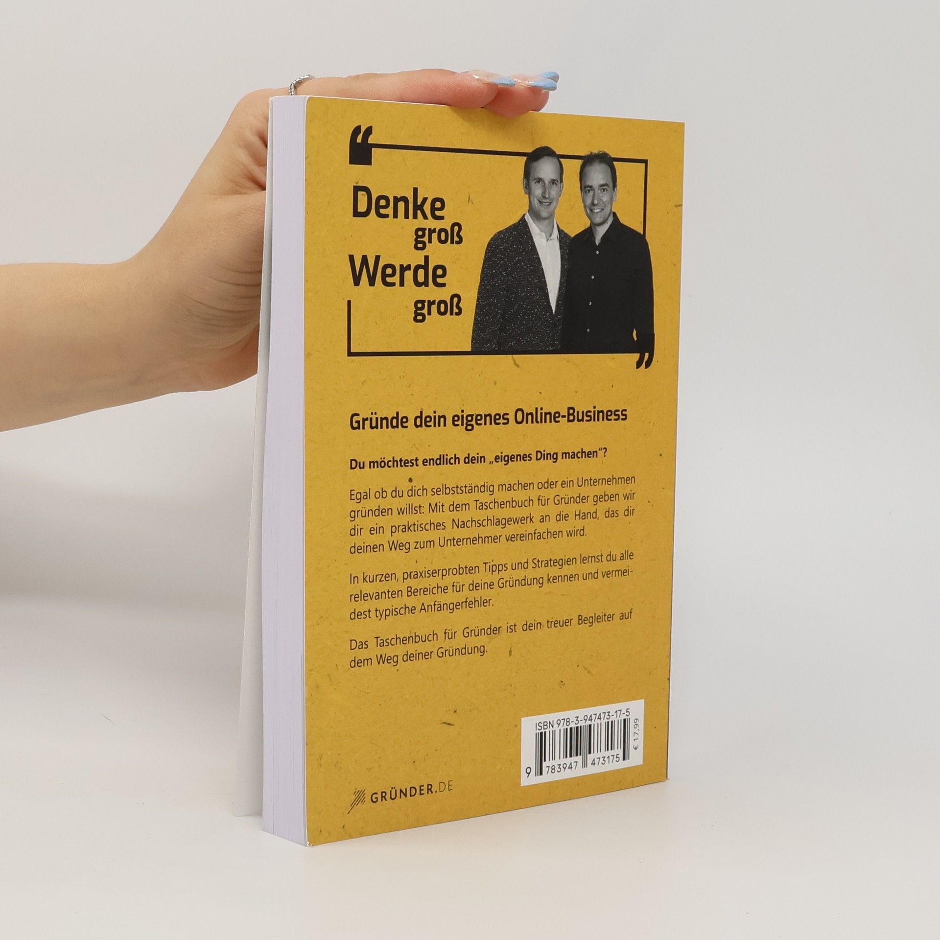 Thomas Klußmann Das Taschenbuch für Gründer