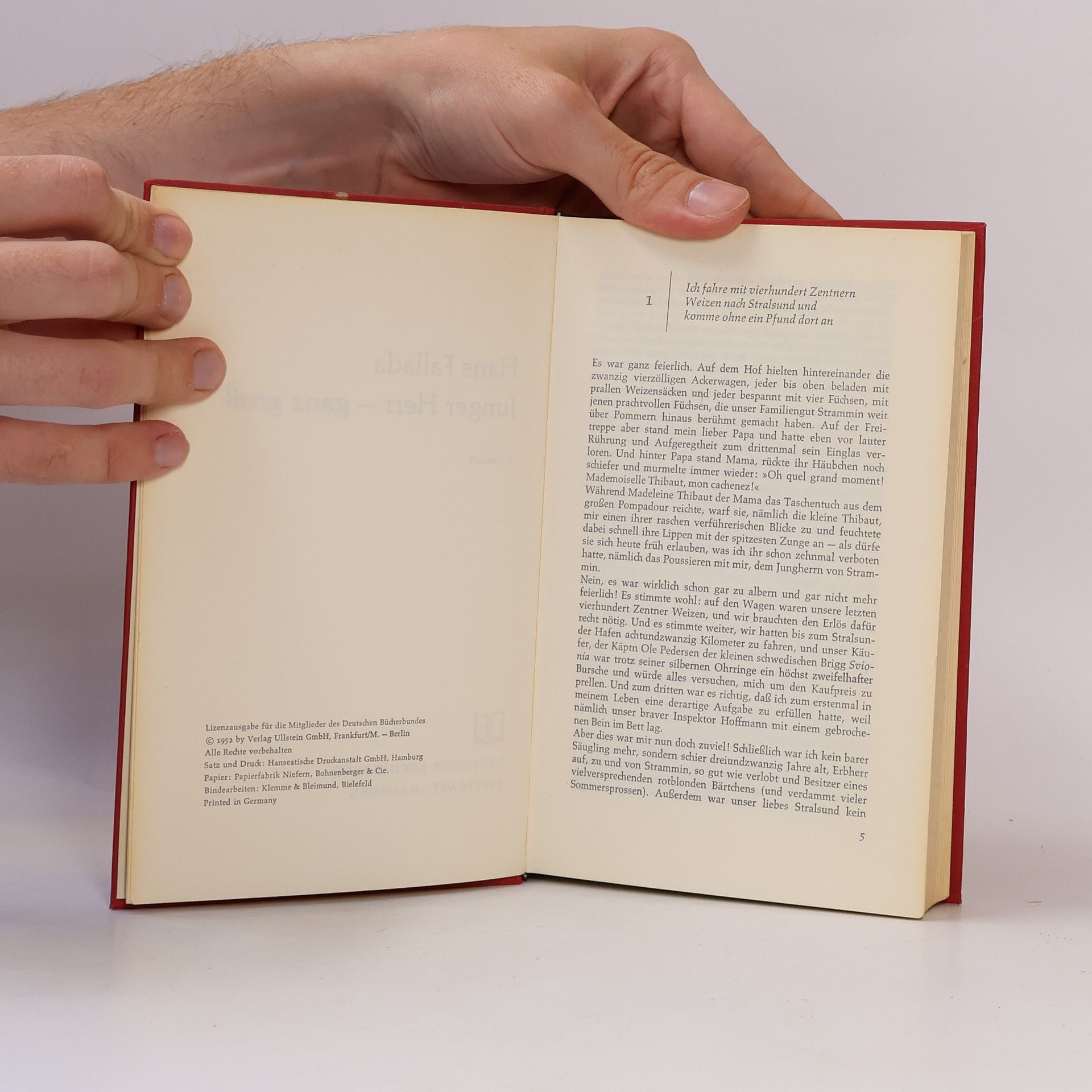 Hans Fallada Junger Herr - ganz groß