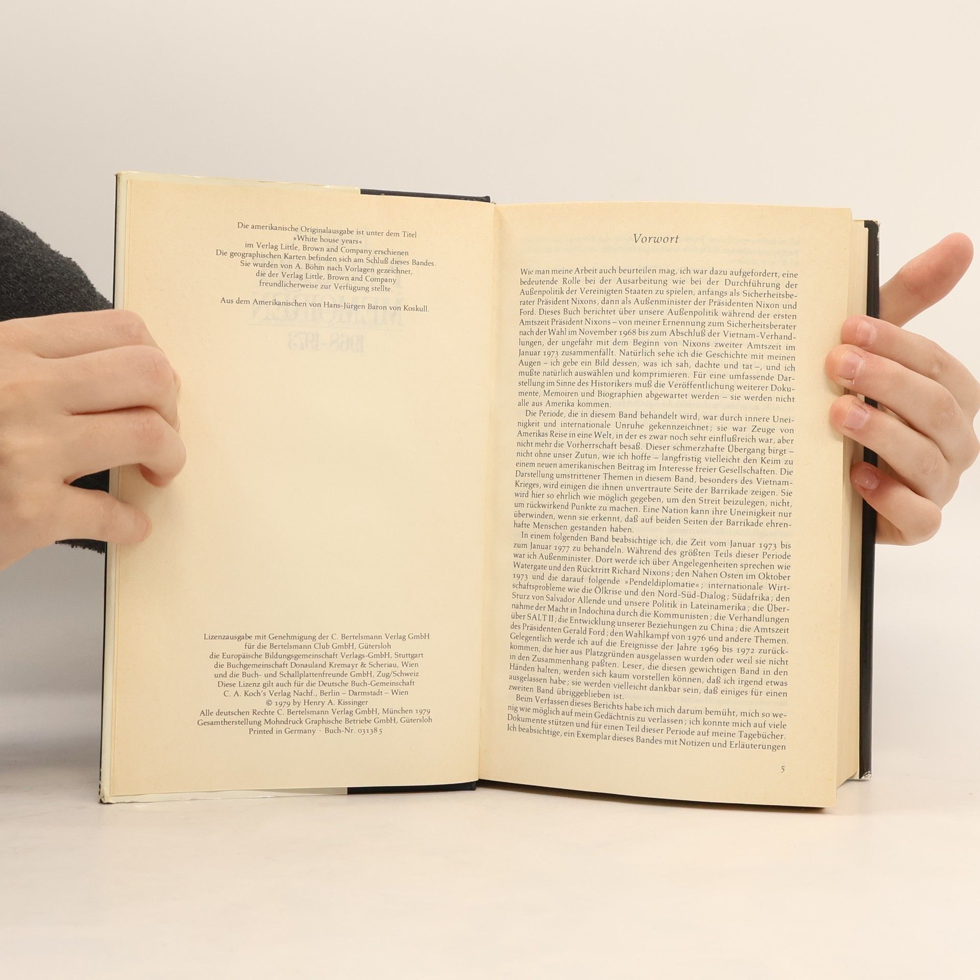 Henry Kissinger Memoiren 1968-1973