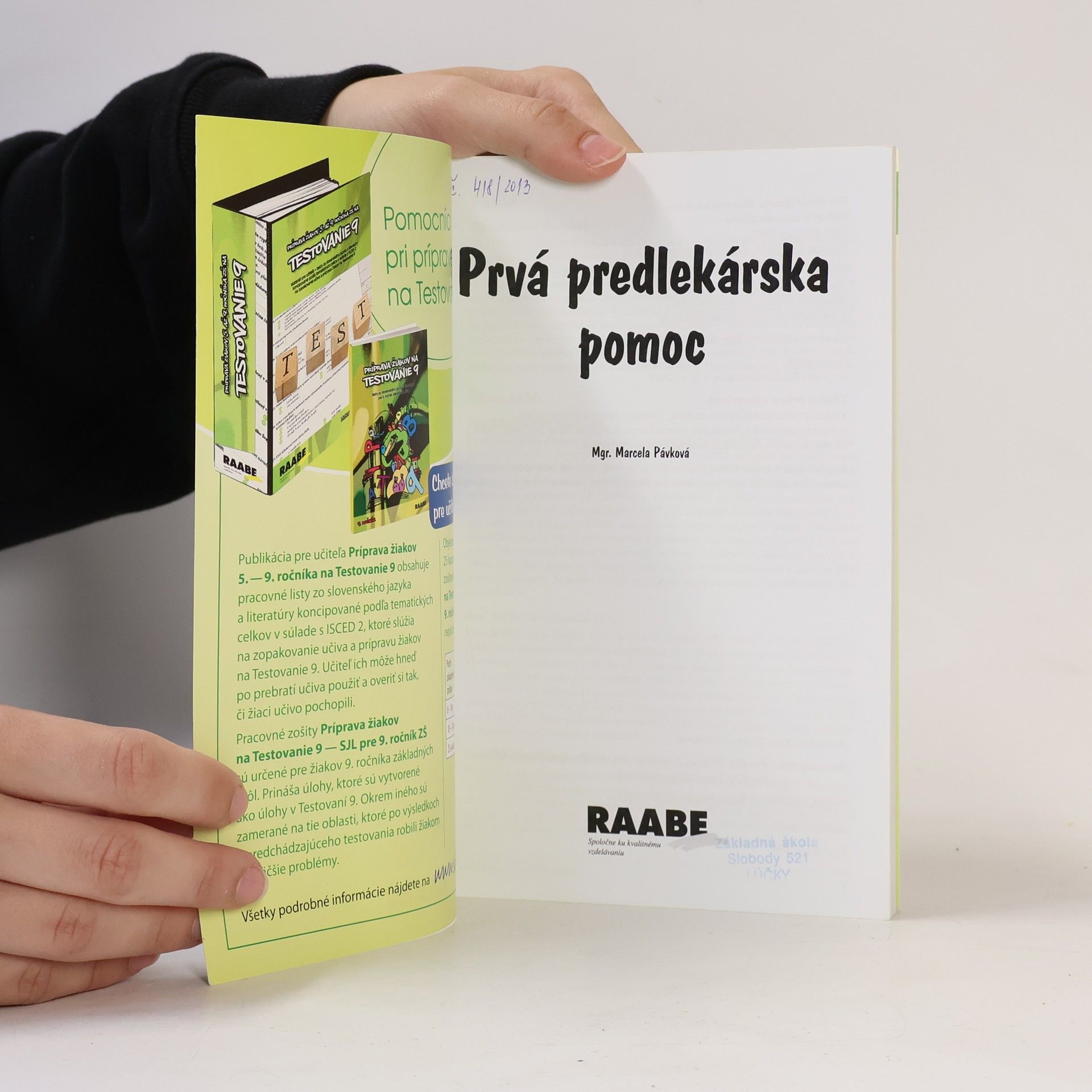 Marcela Pávková Prvá predlekárska pomoc