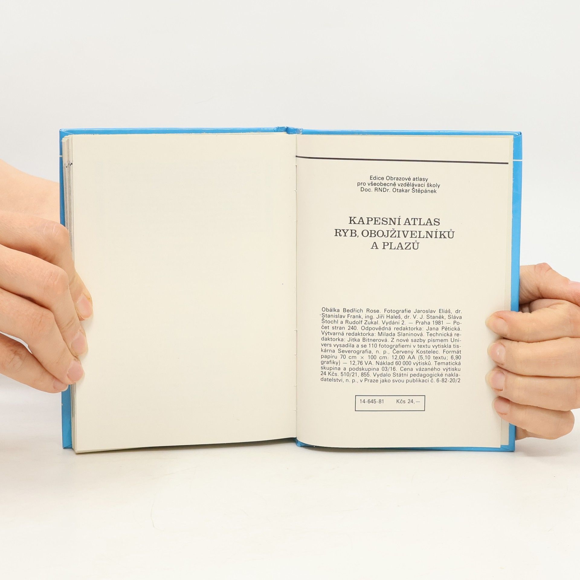 Otakar Štěpánek Kapesní atlas ryb, obojživelníků a plazů
