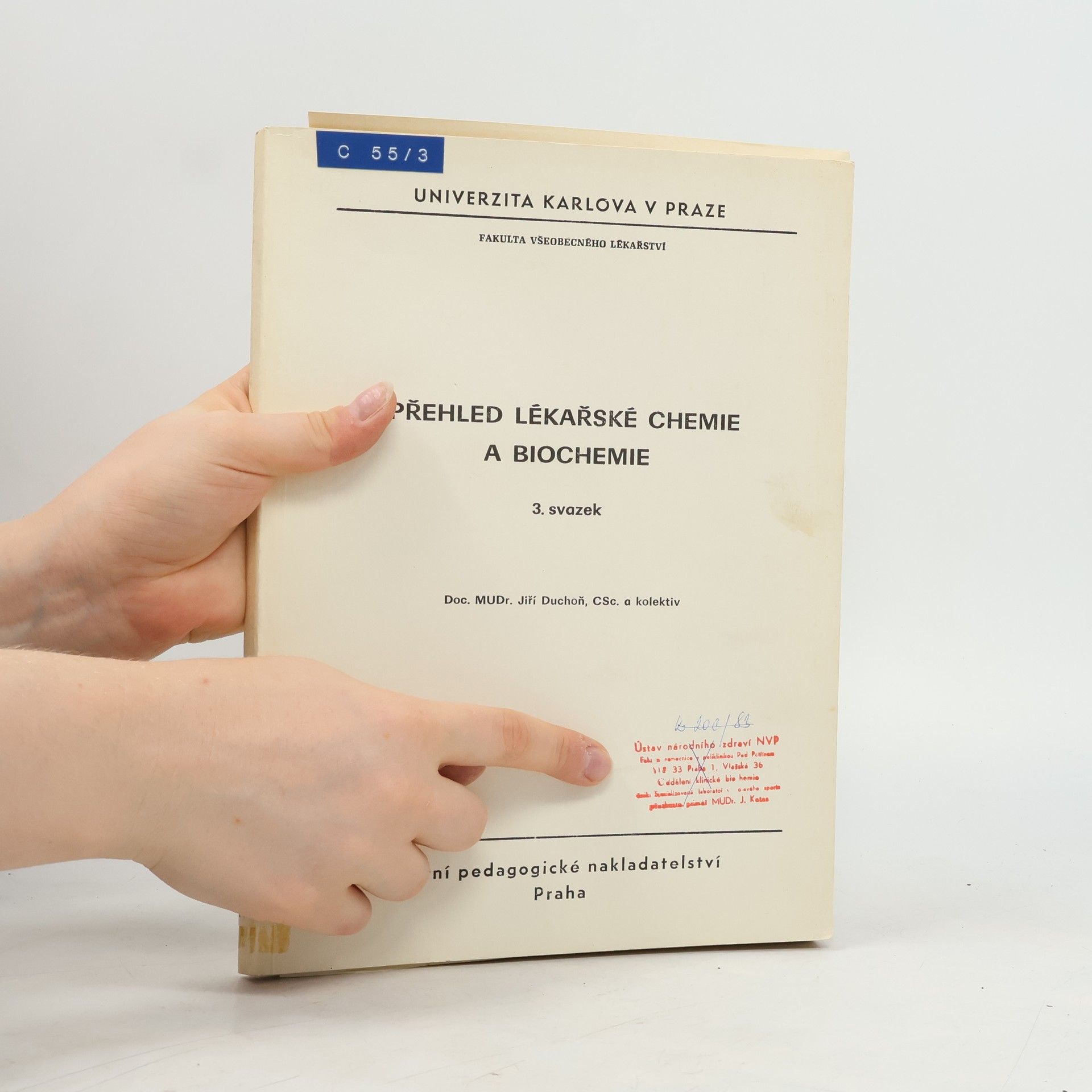 Jiří Duchoň Přehled lékařské chemie a biochemie 3