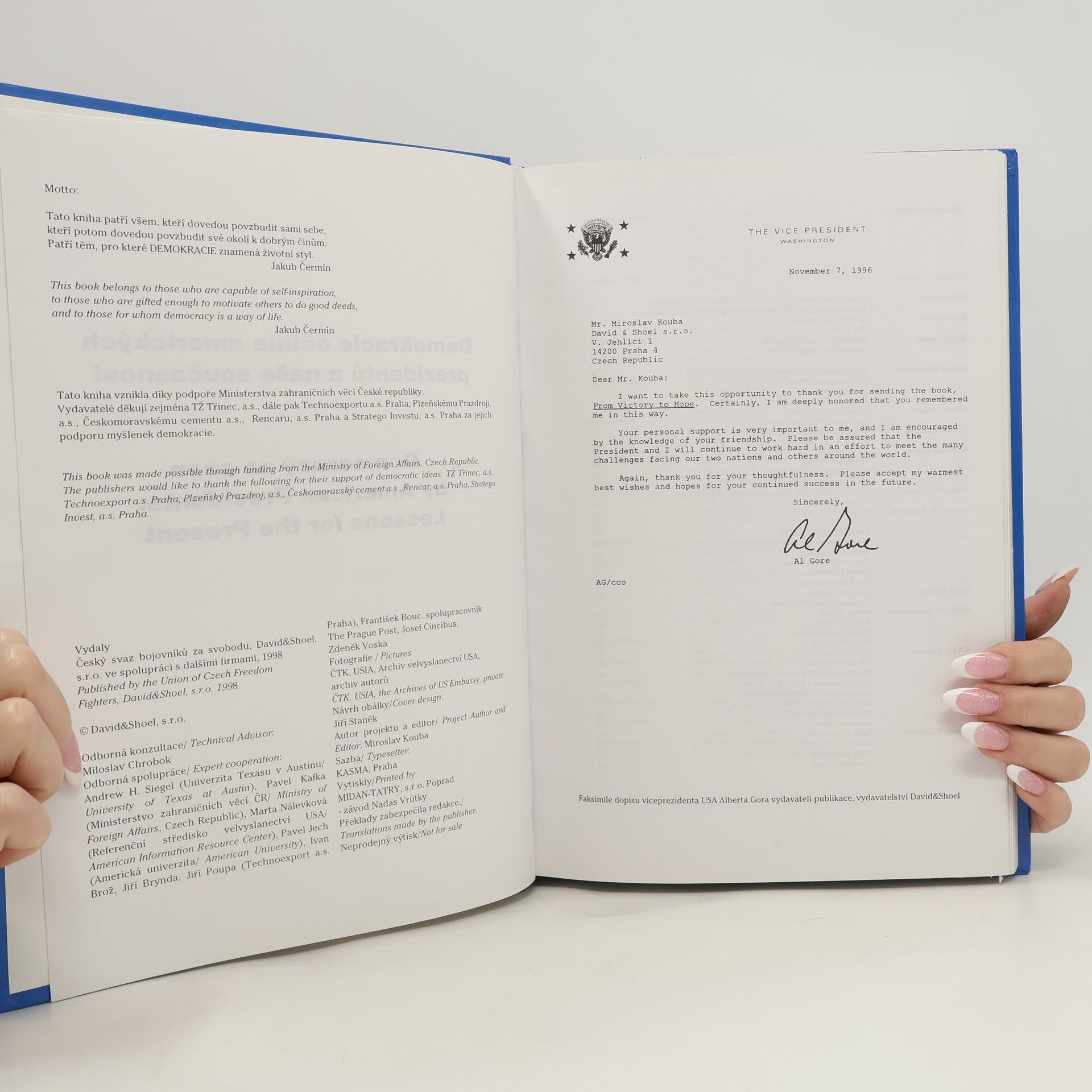 Miroslav Kouba Demokracie očima amerických prezidentů a naše současnost. Democracy as seen by American presidents