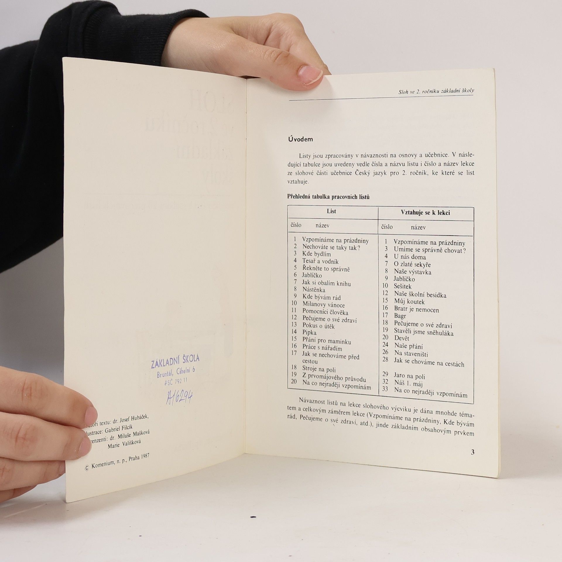 Autorenkollektiv Sloh ve 2. ročníku základní školy