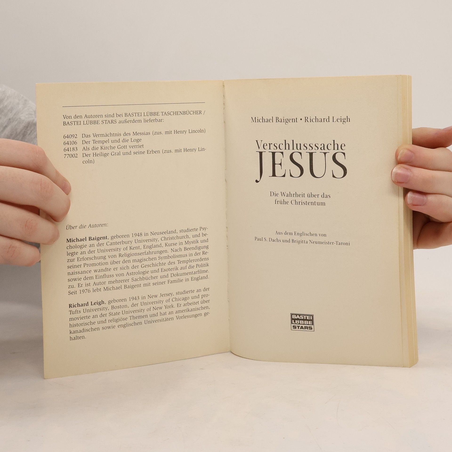 Michael Baigent Verschlusssache Jesus