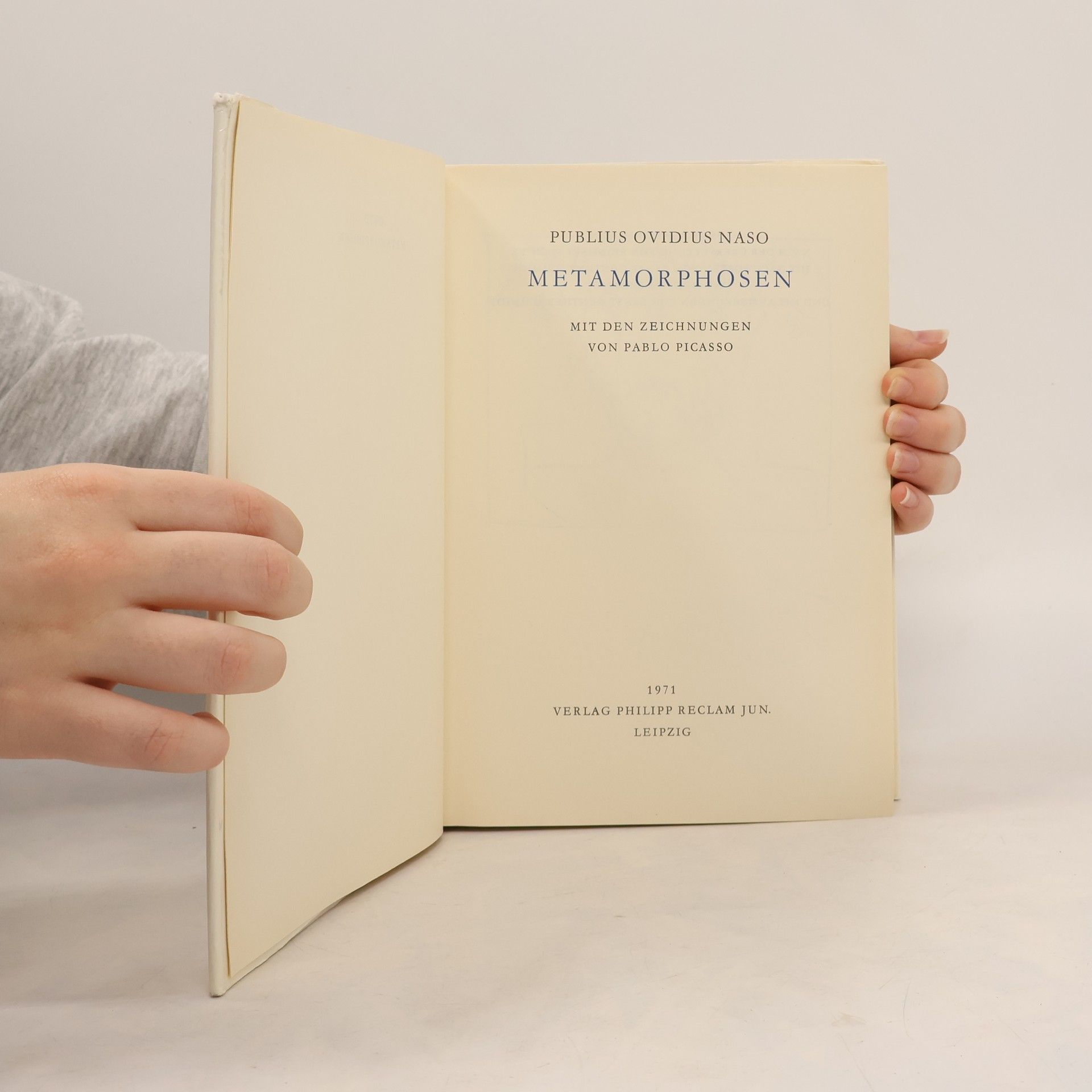 Publius Ovidius Naso Metamorphosen. Mit den Zeichnungen von Pablo Picasso