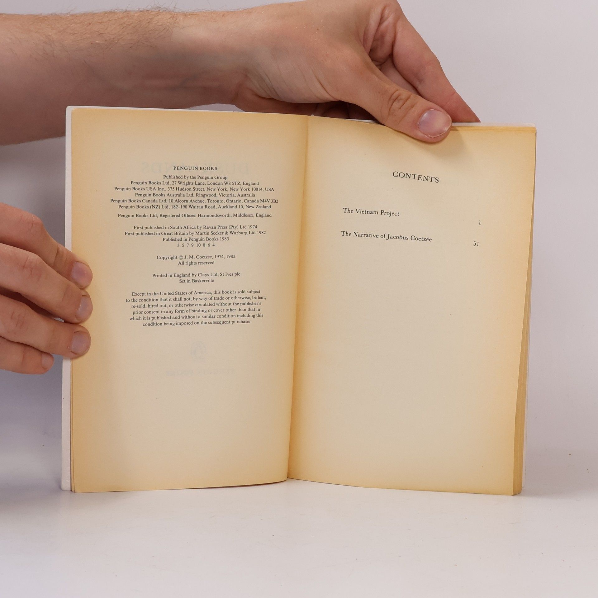 J. M. Coetzee Dusklands