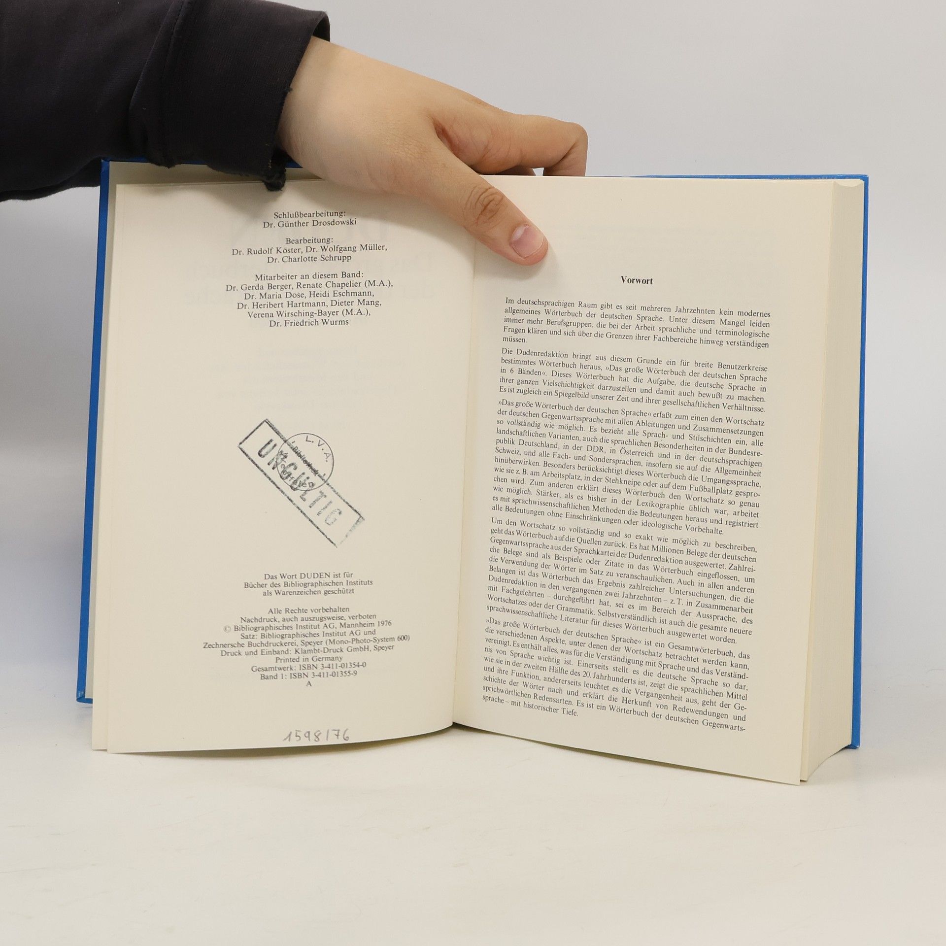 Günther Drosdowski Duden. Das grosse Wörterbuch der deutschen Sprache Cl-F