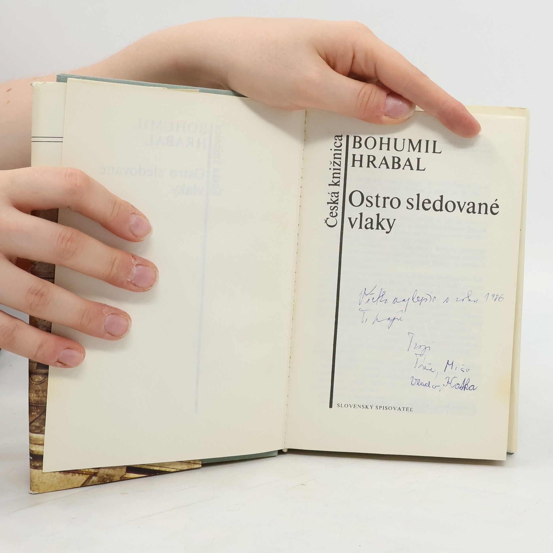 Bohumil Hrabal Ostro sledované vlaky