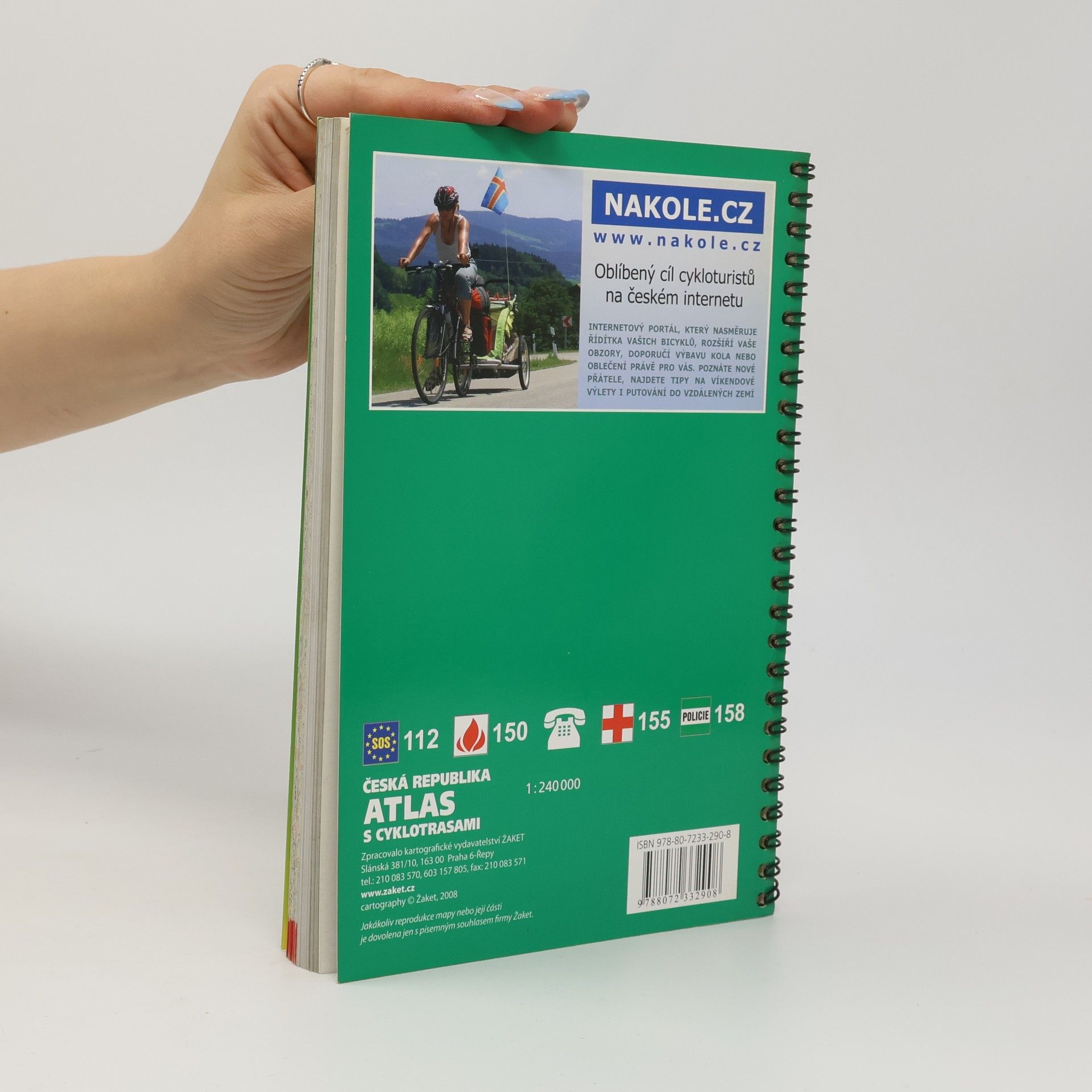 Kolektiv autorů Autoatlas s cyklotrasami Česká republika 1:240 000