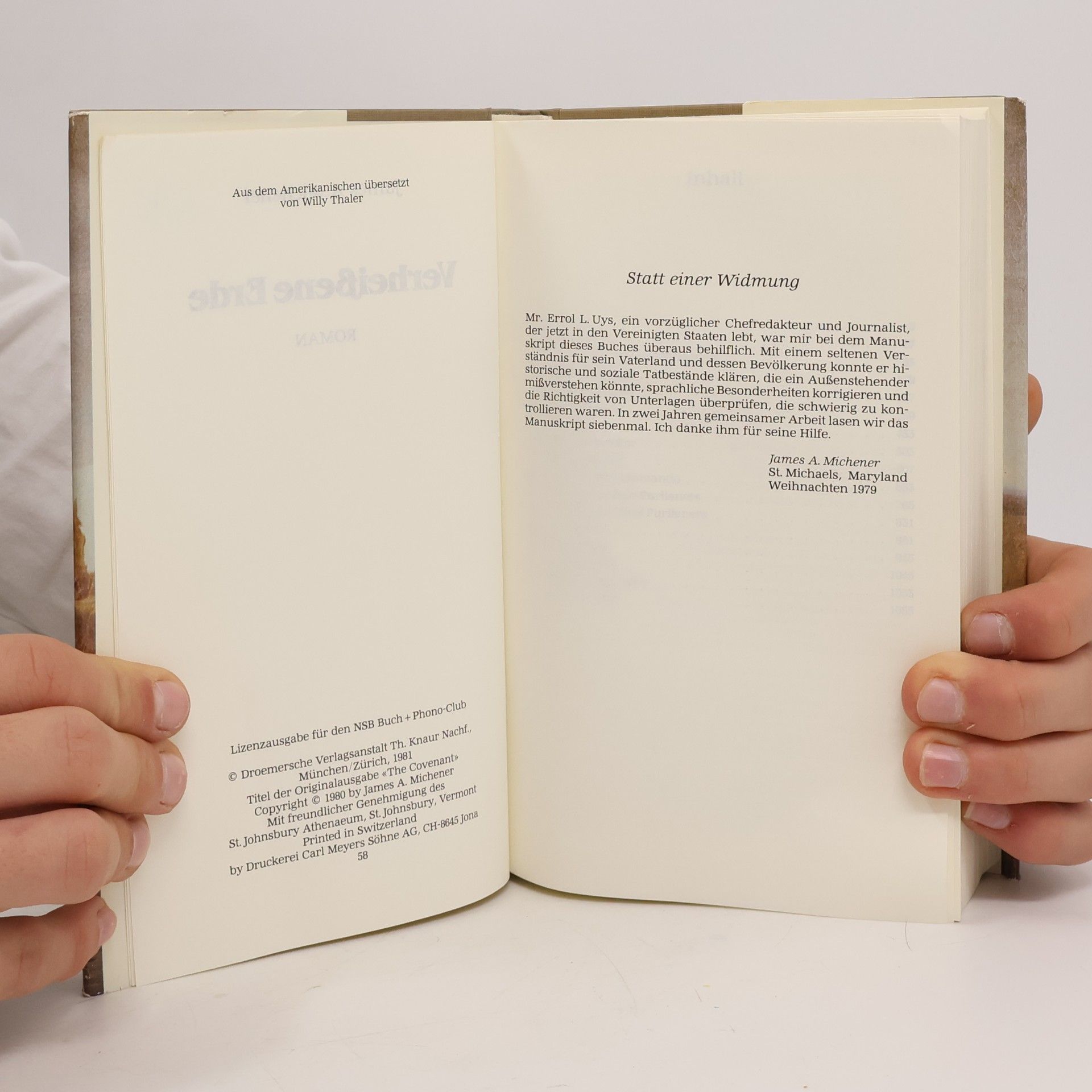 James A. Michener Verheissene Erde