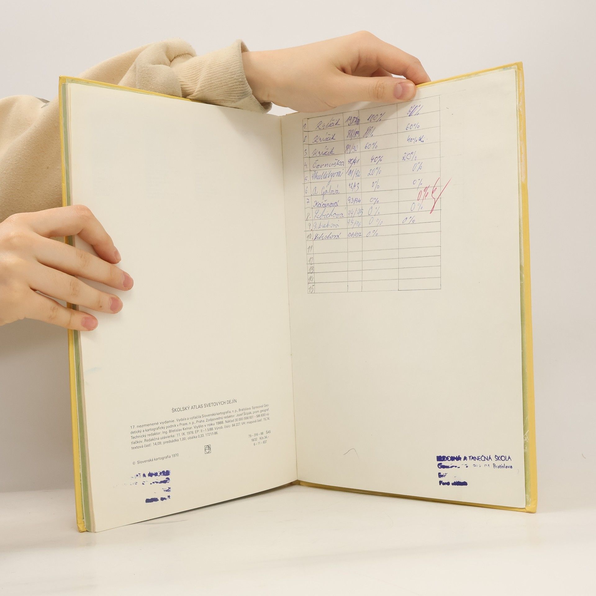 Autorenkollektiv Školský atlas svetových dejín