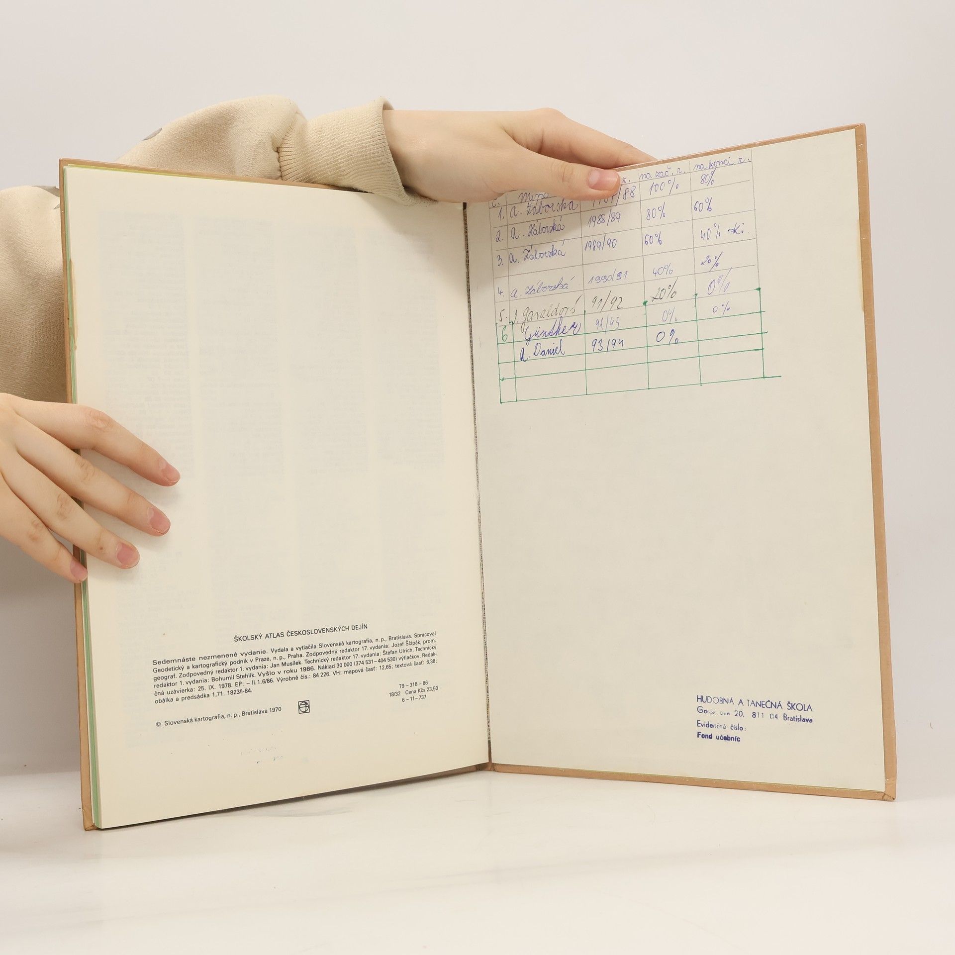 Autorenkollektiv Školský atlas Československých dejín