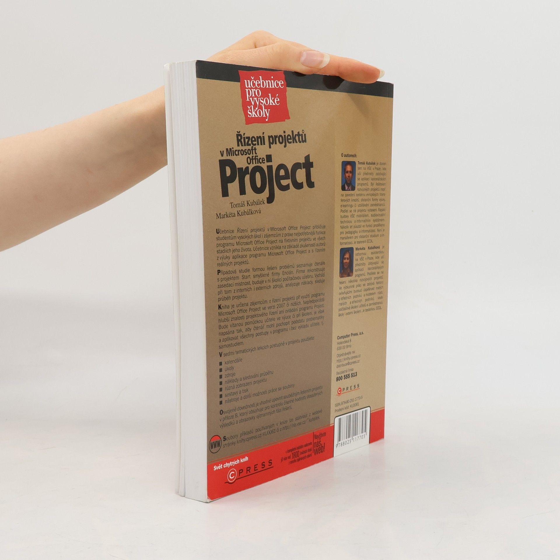 Tomáš Kubálek Řízení projektů v Microsoft Office Project: Učebnice pro vysoké školy
