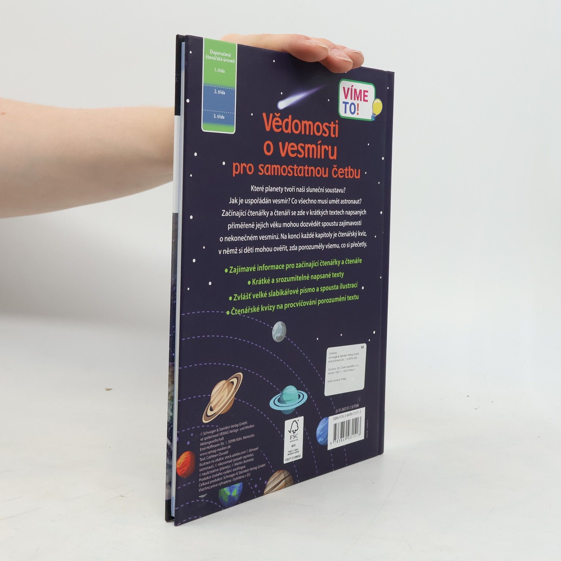 Collectif d'auteurs Učím se číst: Planety, hvězdy, astronautika