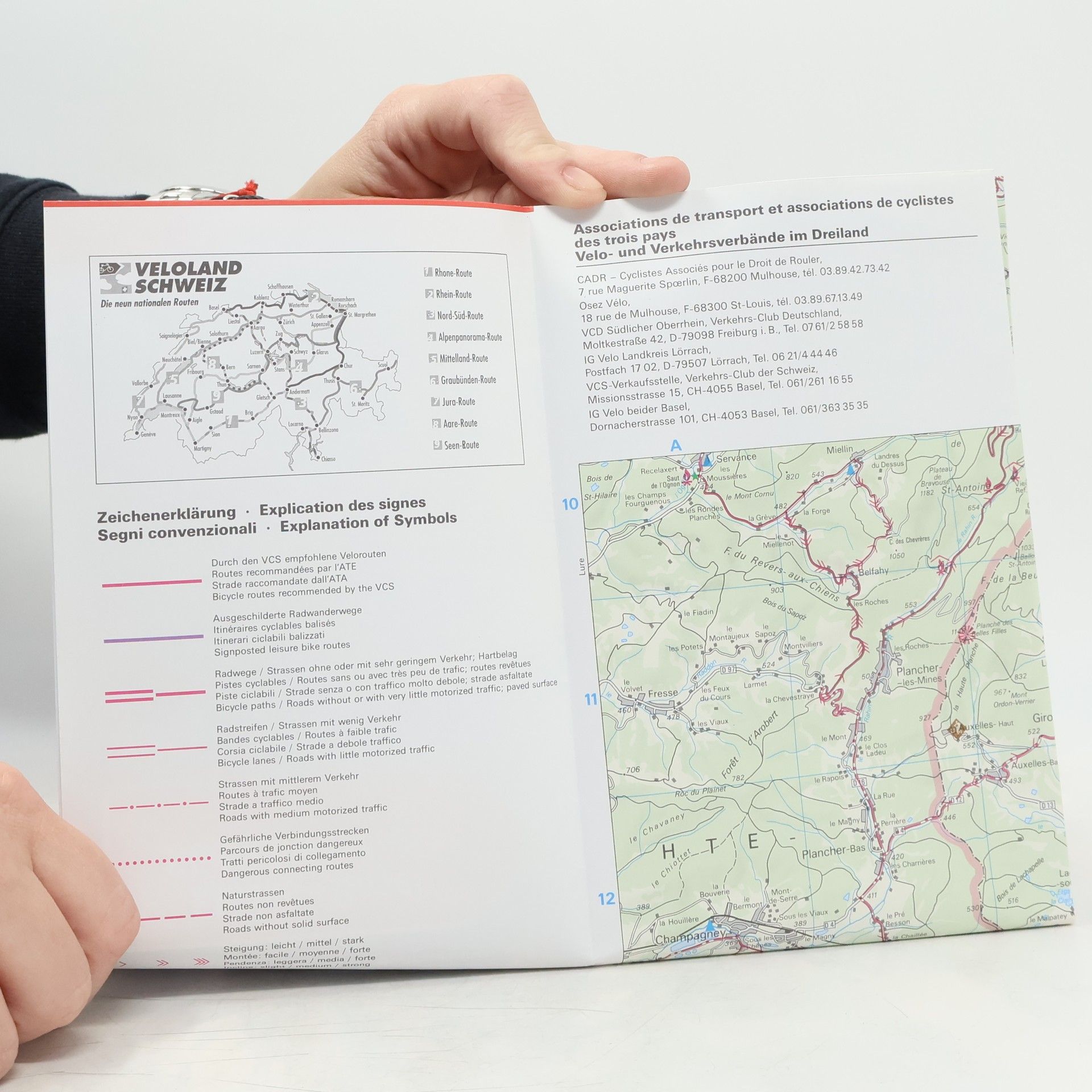 Kümmerly + Frey Kümmerly+Frey Velokarten: Elsass-Basel Südschwarzwald Velokarte Biking Map 1:100 000