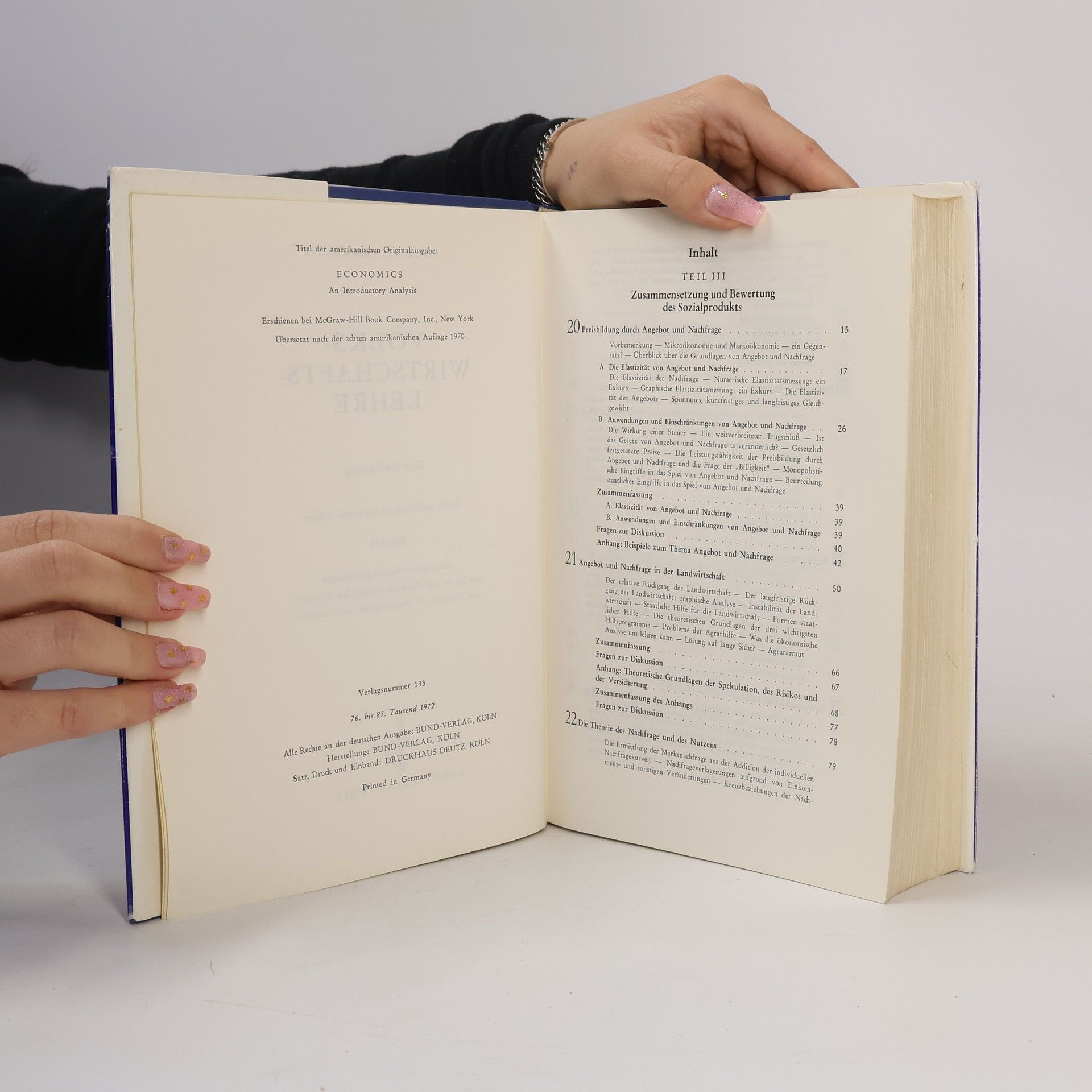 Paul Samuelson Volks wirtschafts lehre II