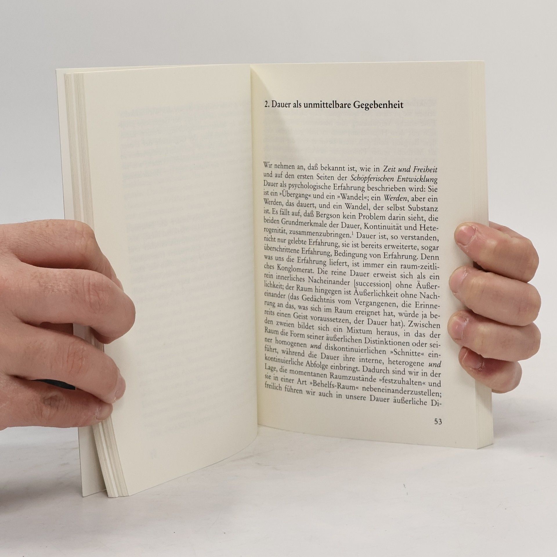 Gilles Deleuze Henri Bergson zur Einführung