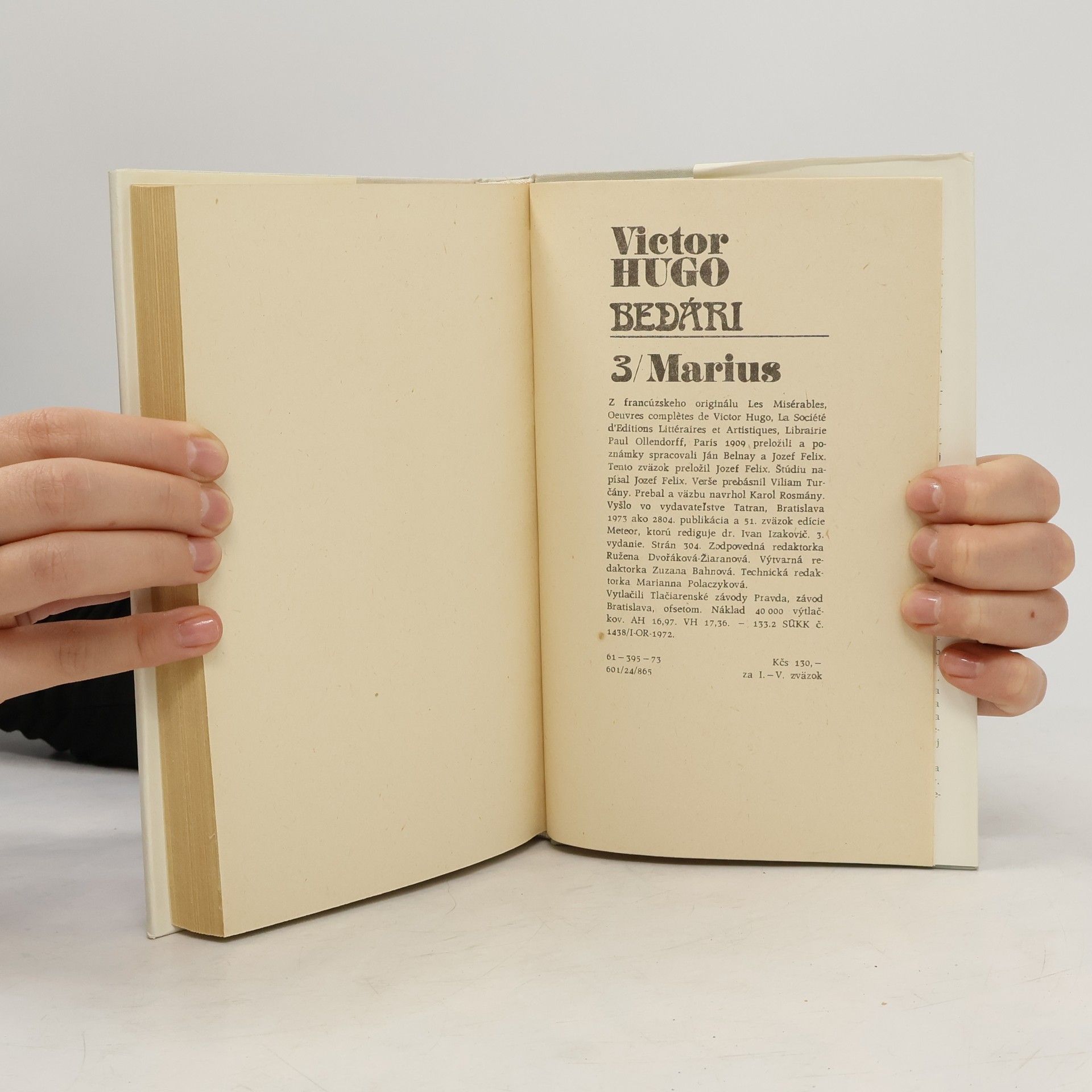 Victor Hugo Bedári 3. Marius