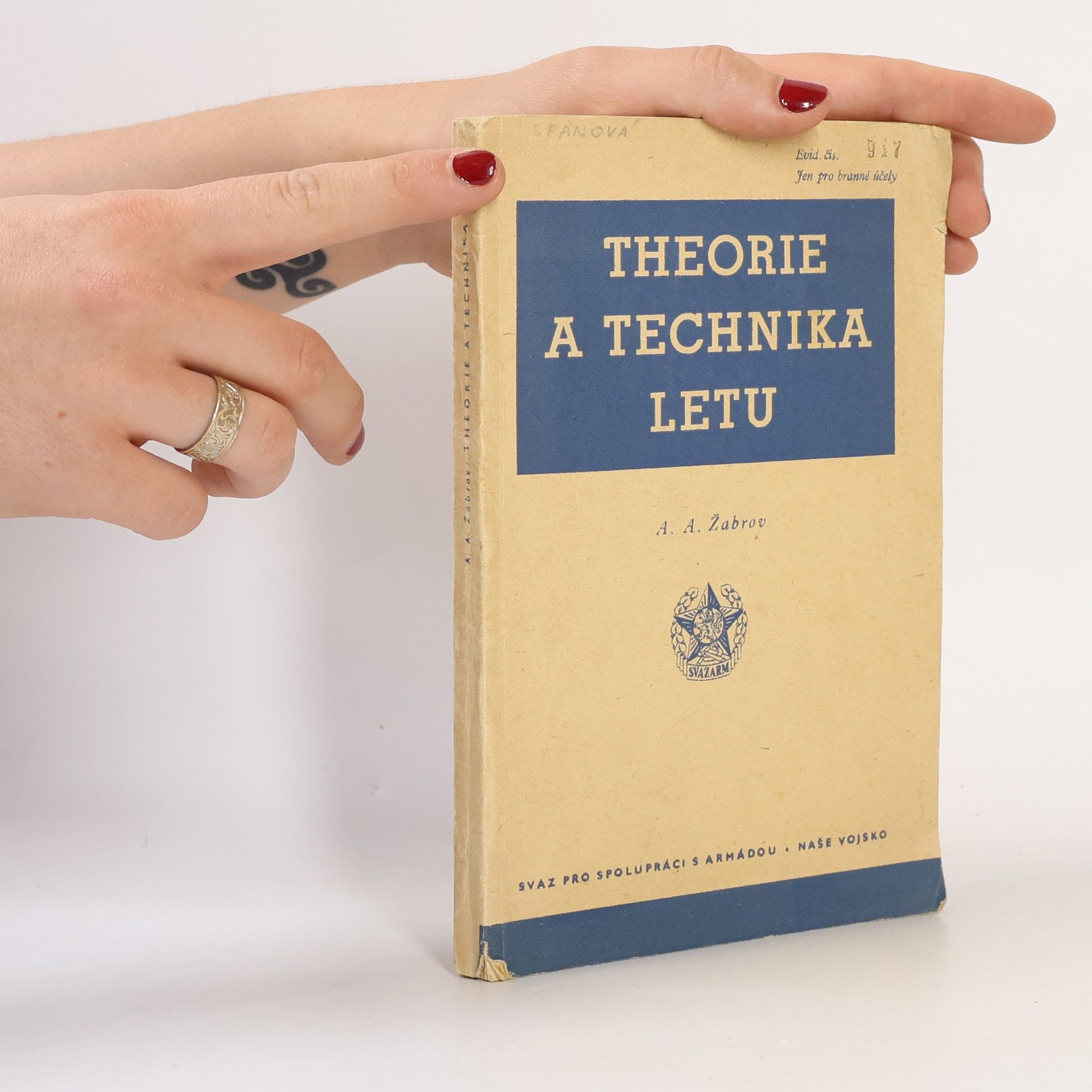 A. A. Žabrov Theorie a technika letu I. Základy letu letounů