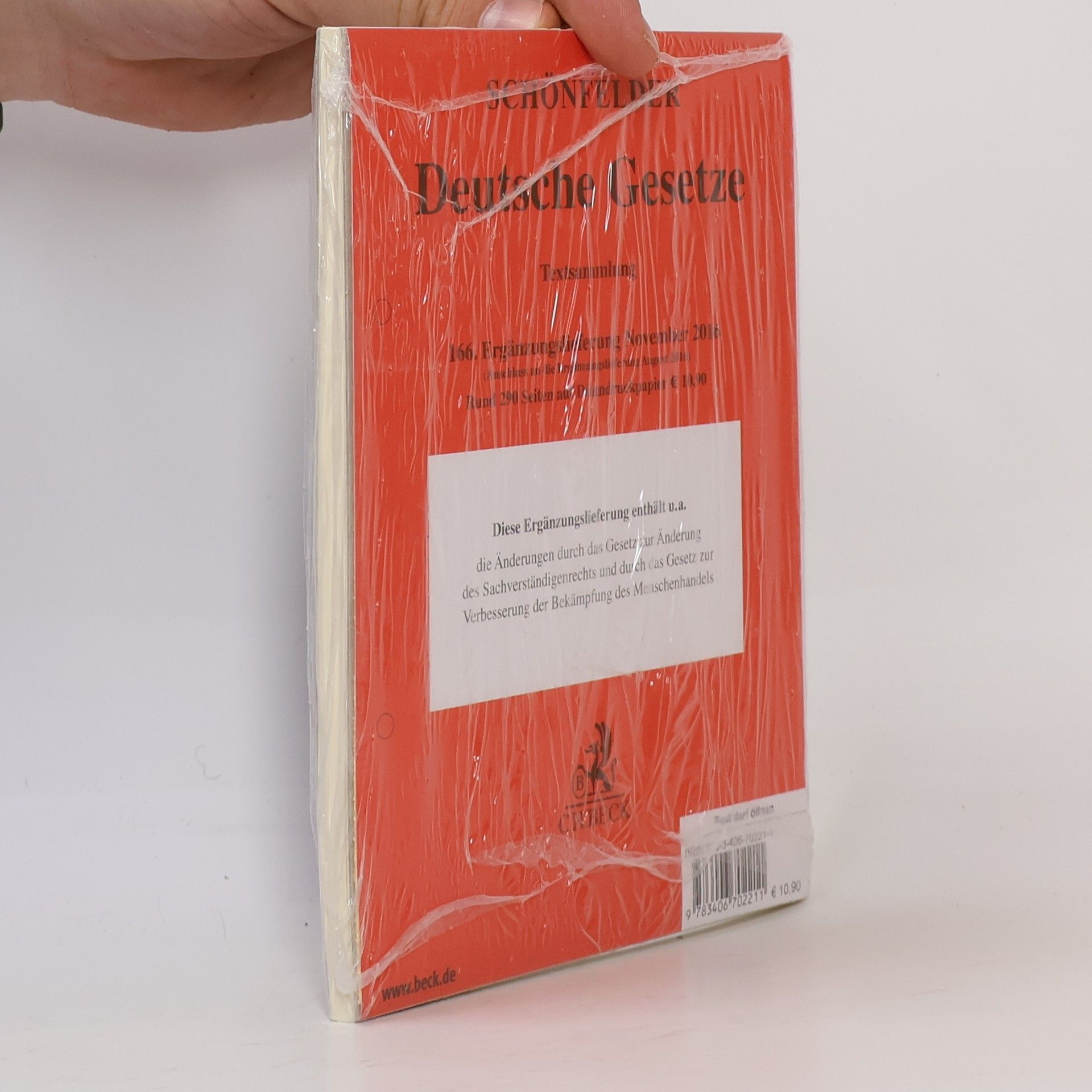 Autorenkollektiv Schönfelder - 166: Deutsche Gesetze