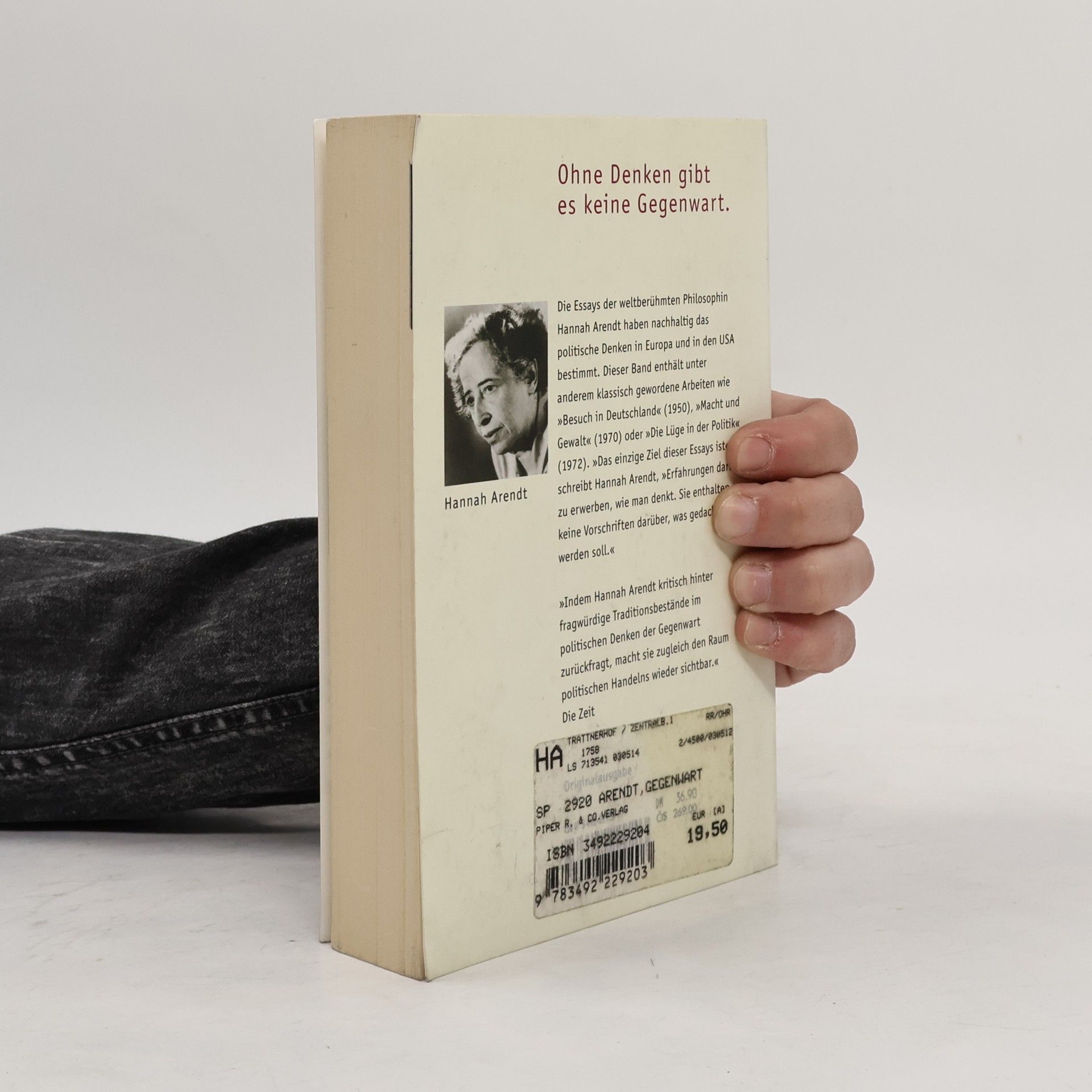 Hannah Arendt Übungen im politischen Denken 2