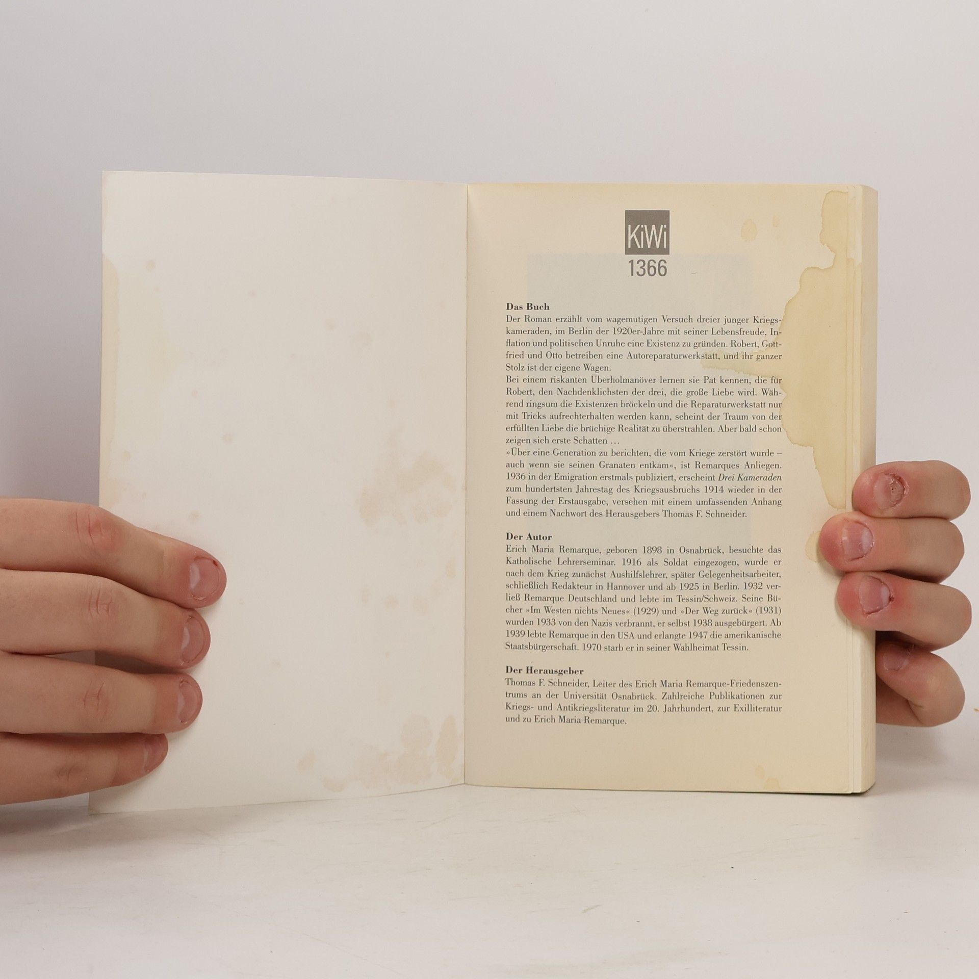 Erich Maria Remarque Drei Kameraden