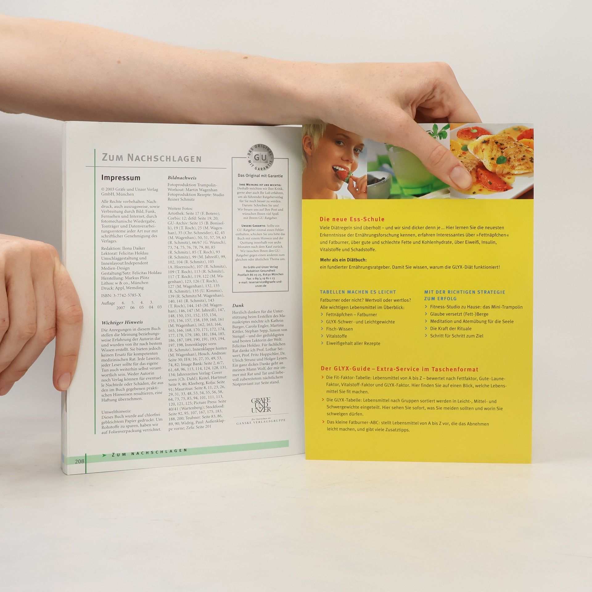 Marion Grillparzer Glyx-Guide. Abnehmen mit Glücks-Gefühl