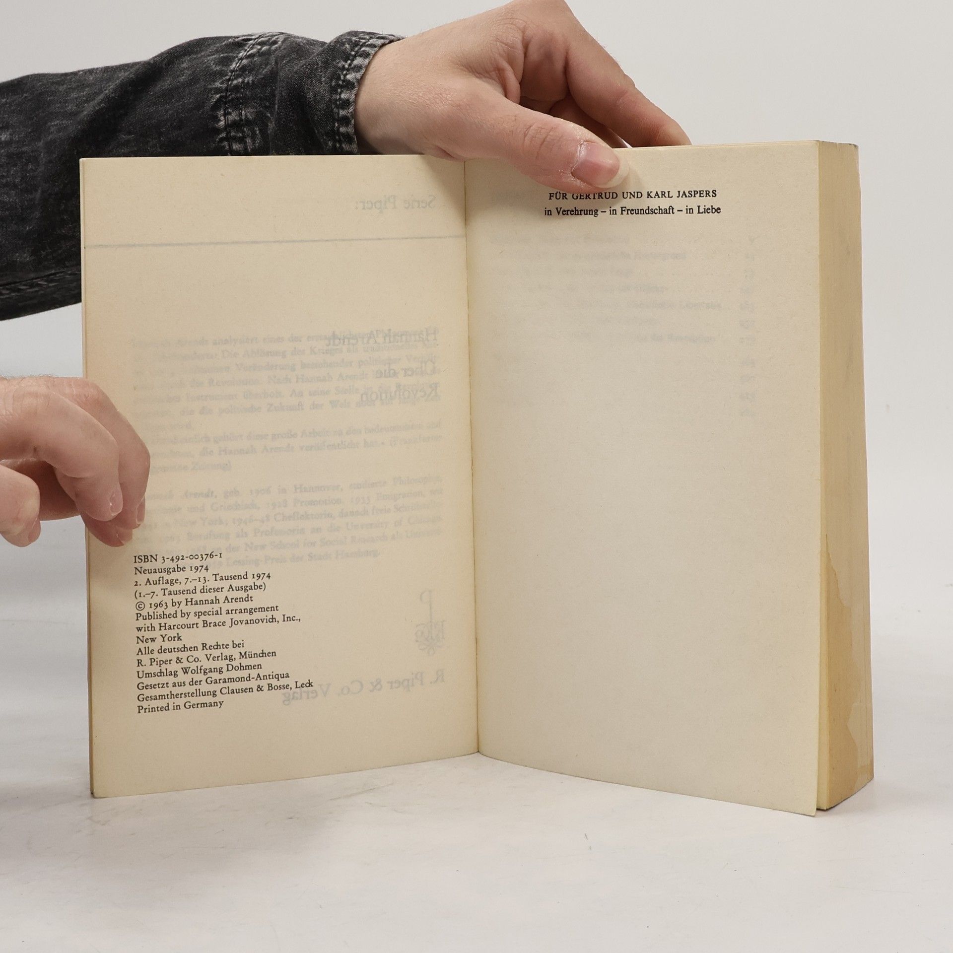 Hannah Arendt Über die Revolution