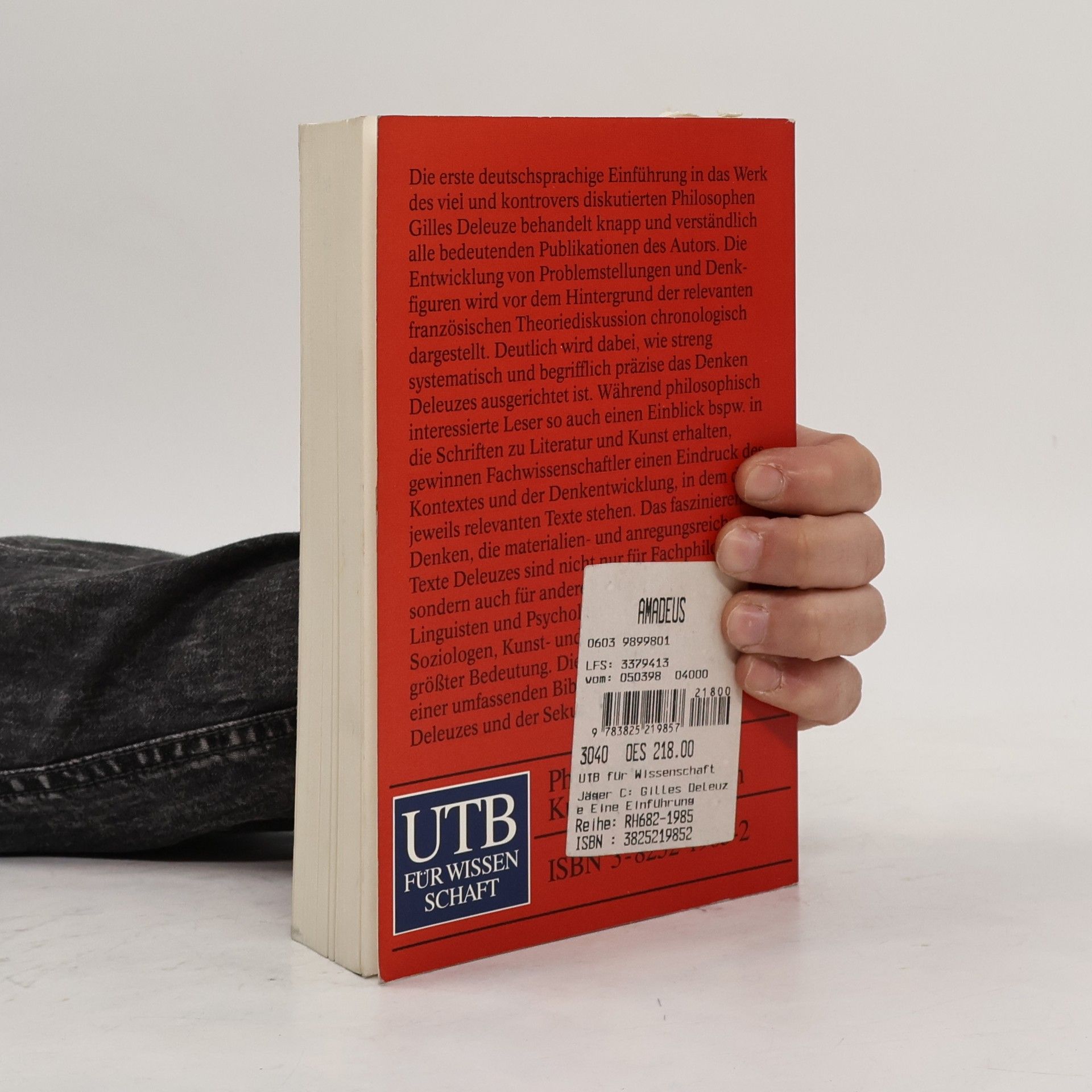 Christian Jäger UTB: Gilles Deleuze