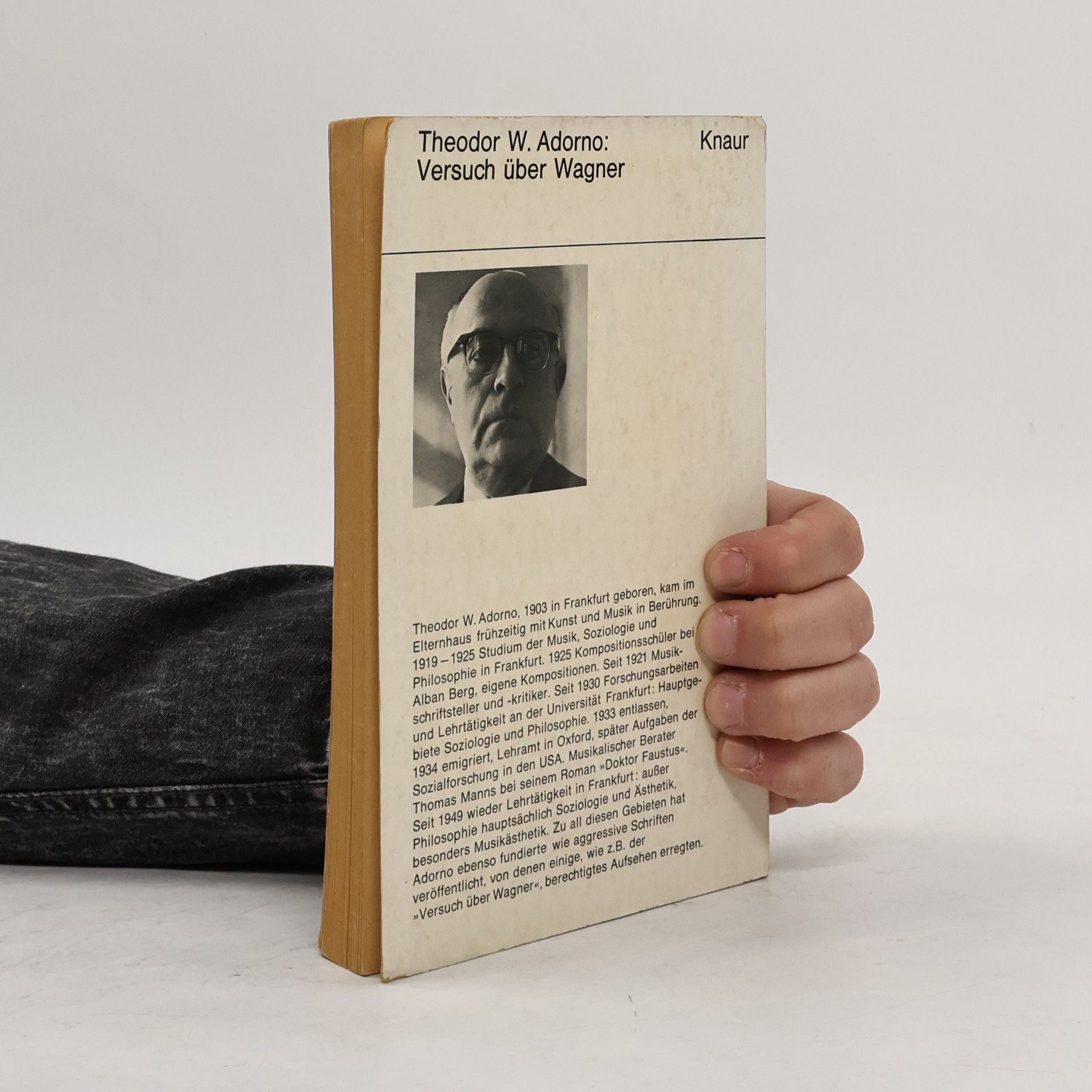 Theodor W. Adorno Versuch über Wagner